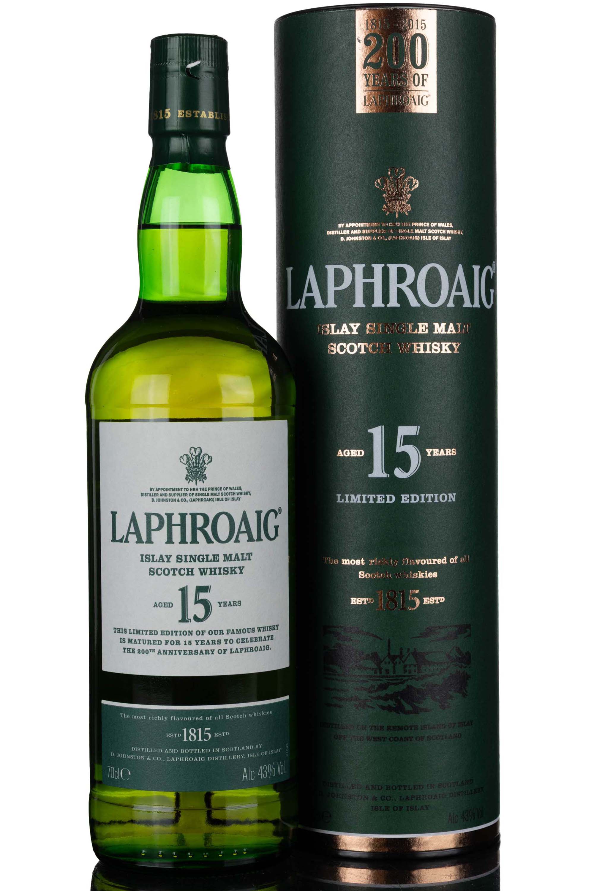 Laphroaig 15 Year Old - Celebrating 200 Years Of Laphroaig 1815-2015