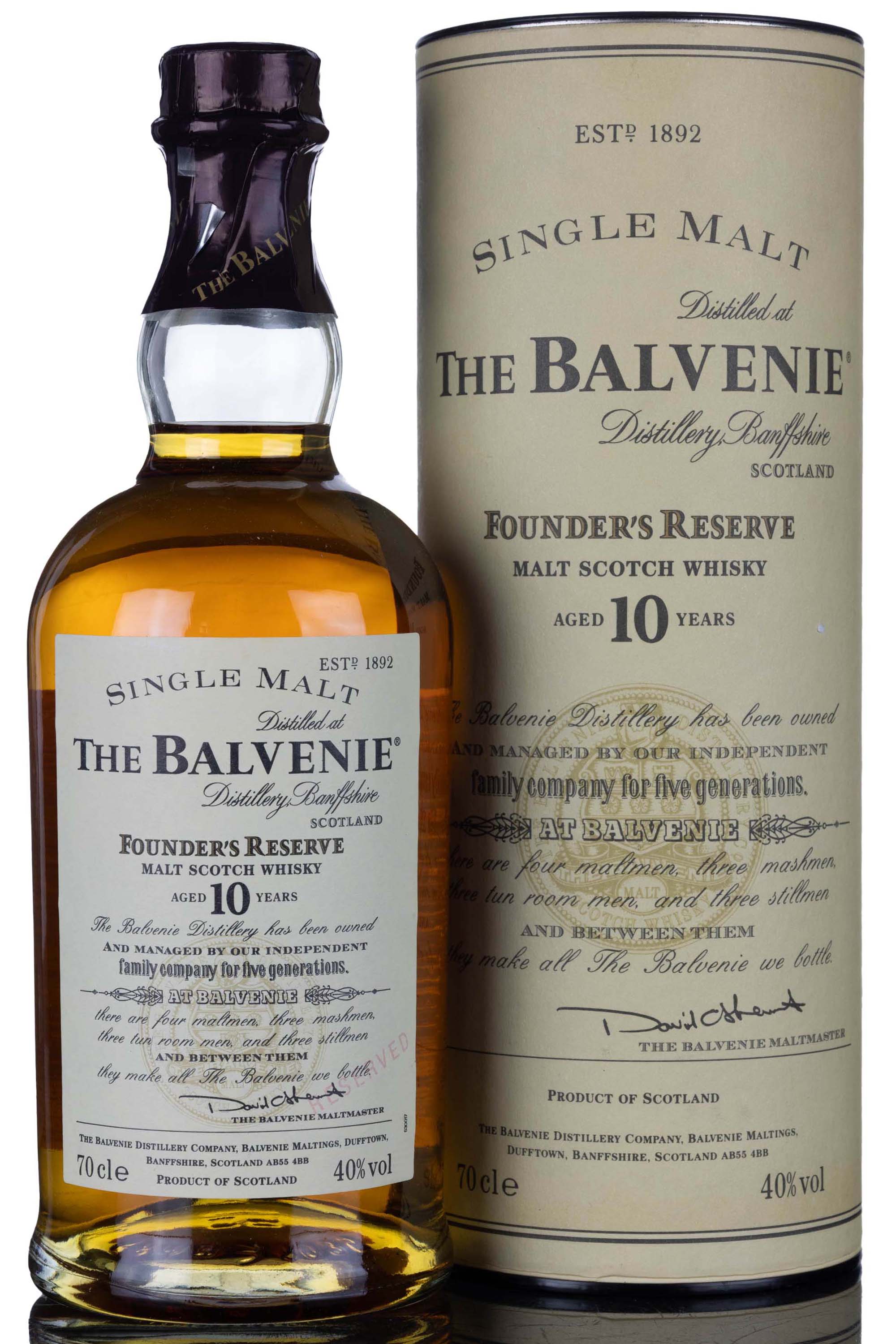Balvenie 10 Year Old - Founders Reserve - Pre 2009