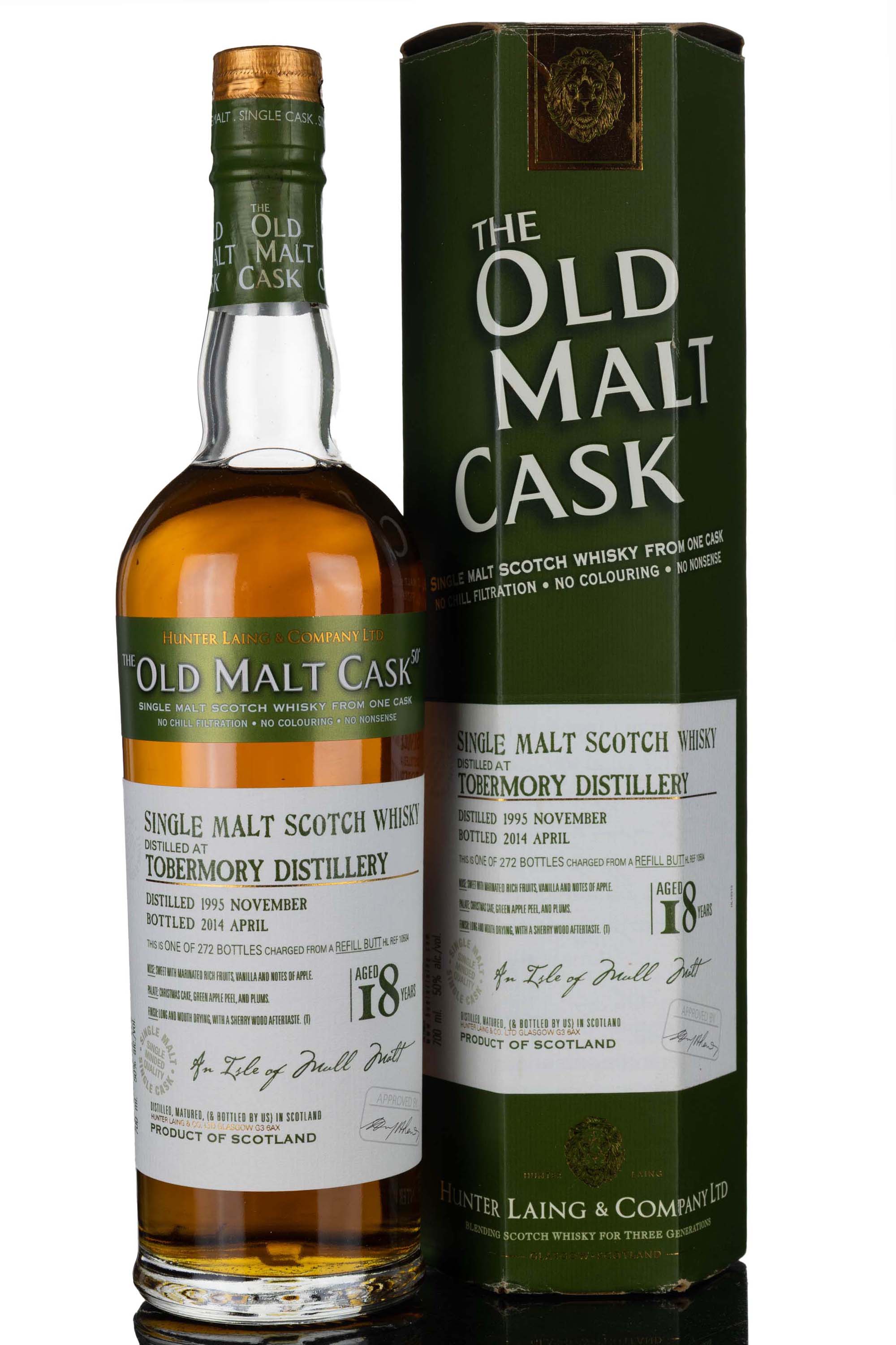 Tobermory 1995-2014 - 18 Year Old - Hunter Laing - Old Malt Cask - Single Cask 10504