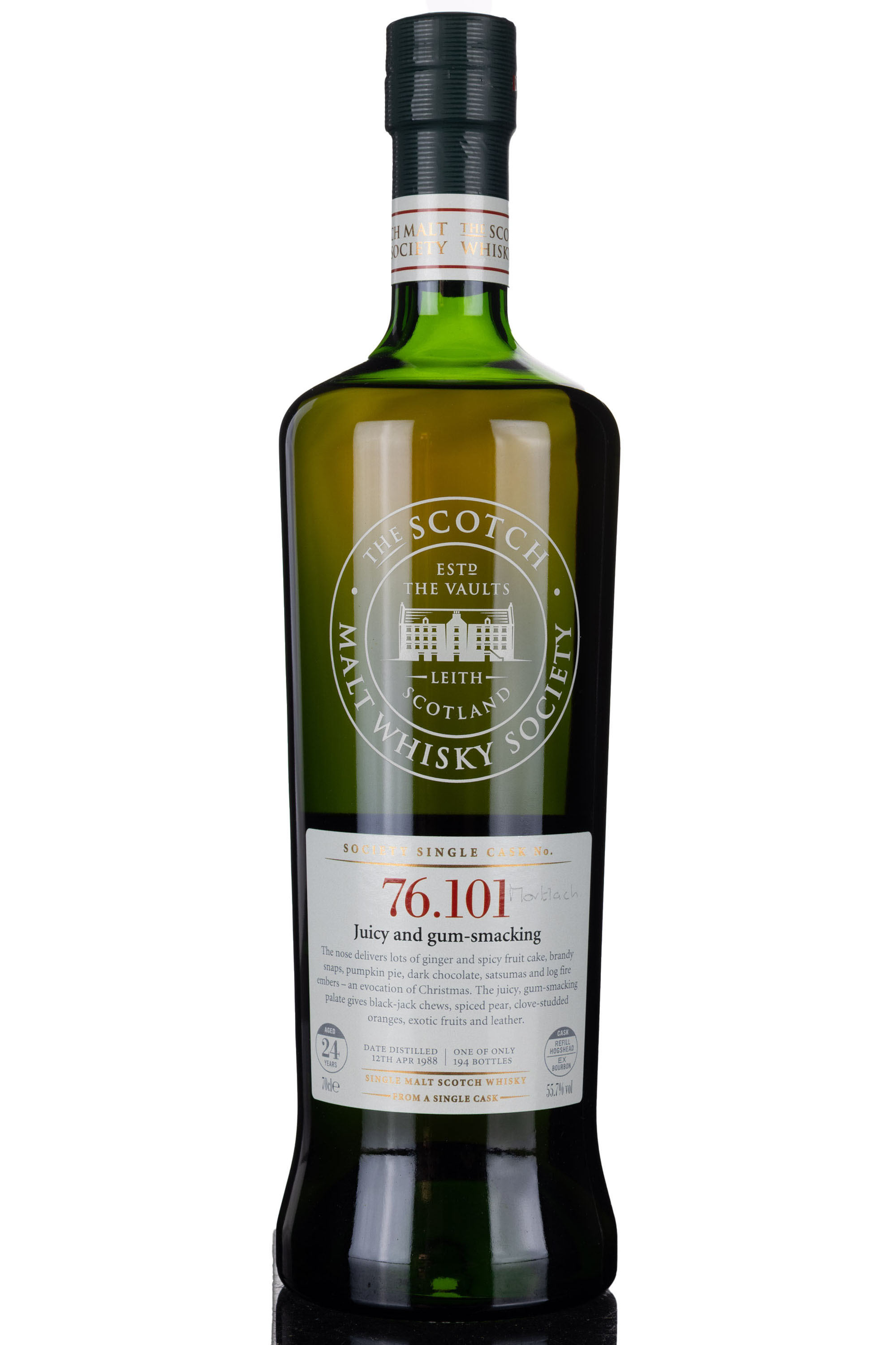 Mortlach 1988-2013 - 24 Year Old - SMWS 76.101 - Juicy & Gum-Smacking