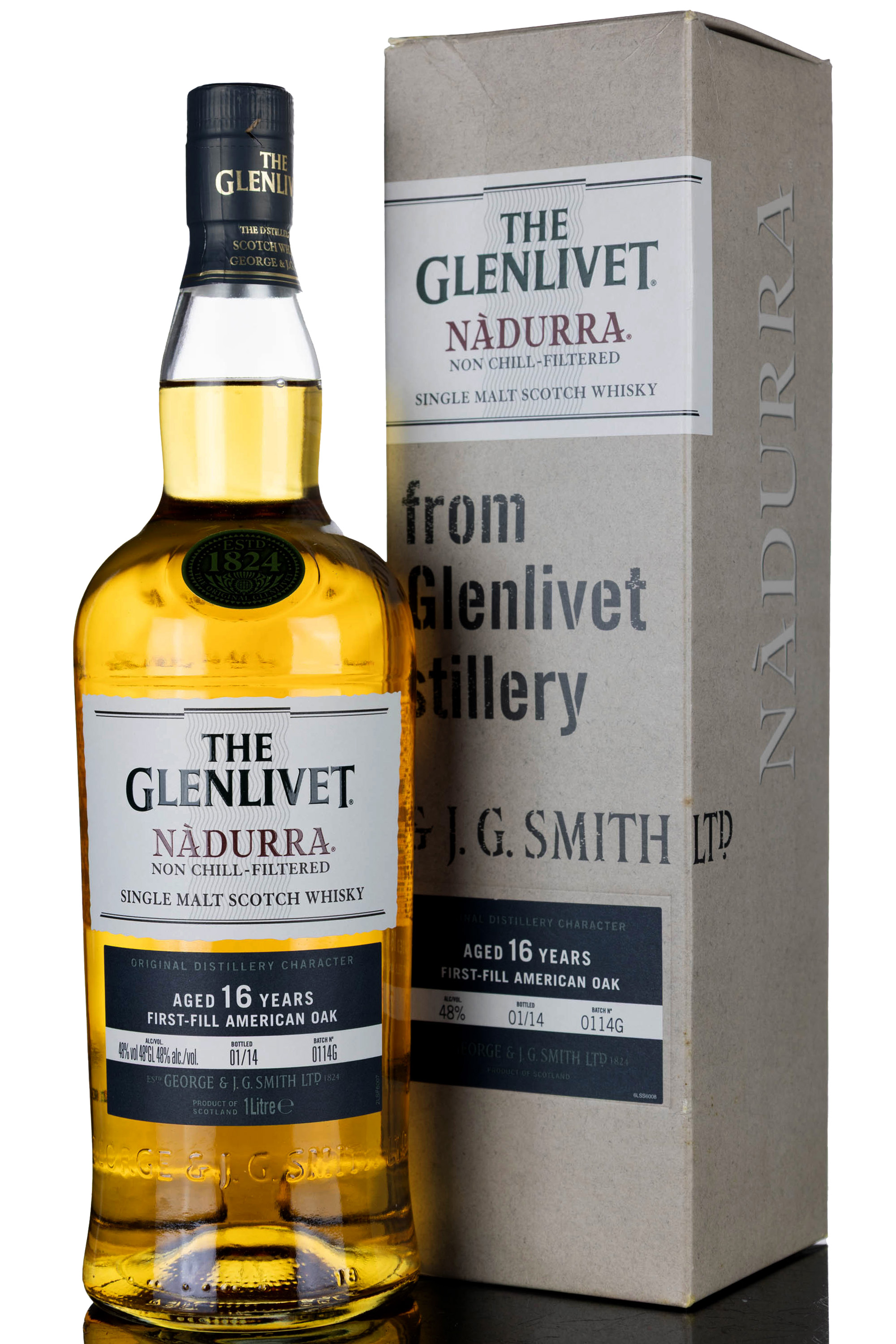 Glenlivet 16 Year Old - Nadurra Batch 0114G - 2014 Release - 1 Litre