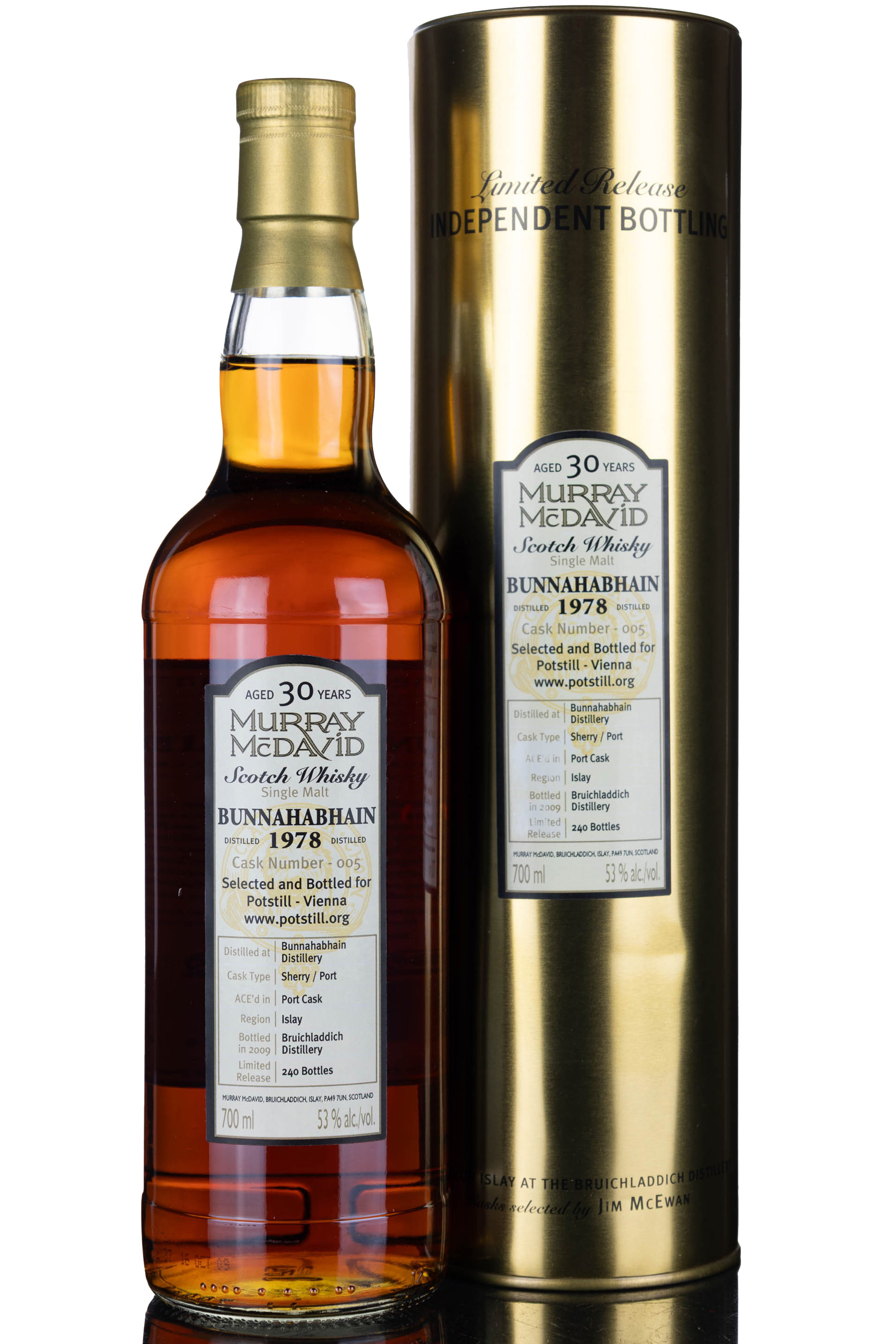 Bunnahabhain 1978-2009 - 30 Year Old - Murray McDavid - Single Cask 005 - Potstill Vienna 