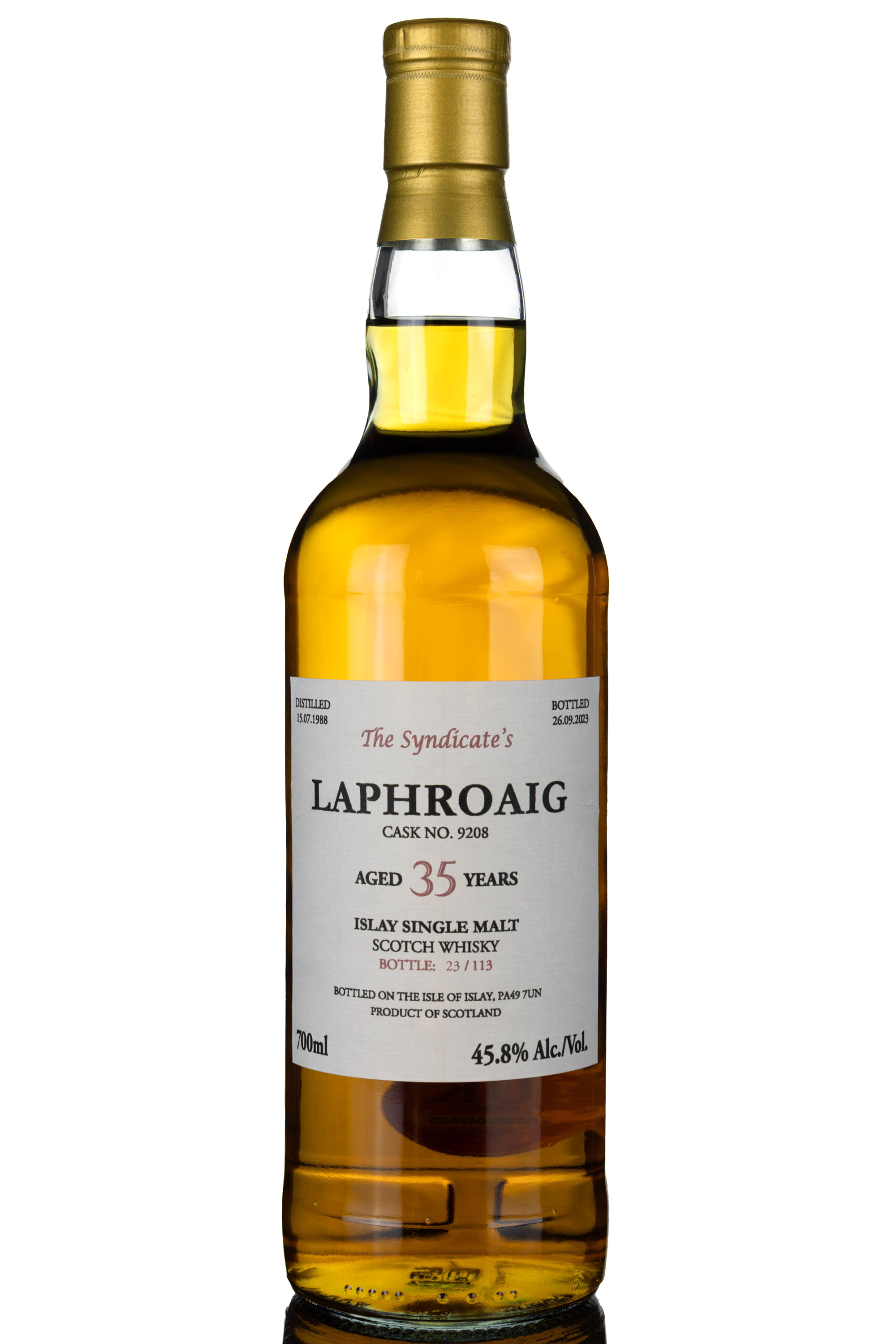 Laphroaig 1988-2023 - 35 Year Old - The Syndicates - Single Cask 9208