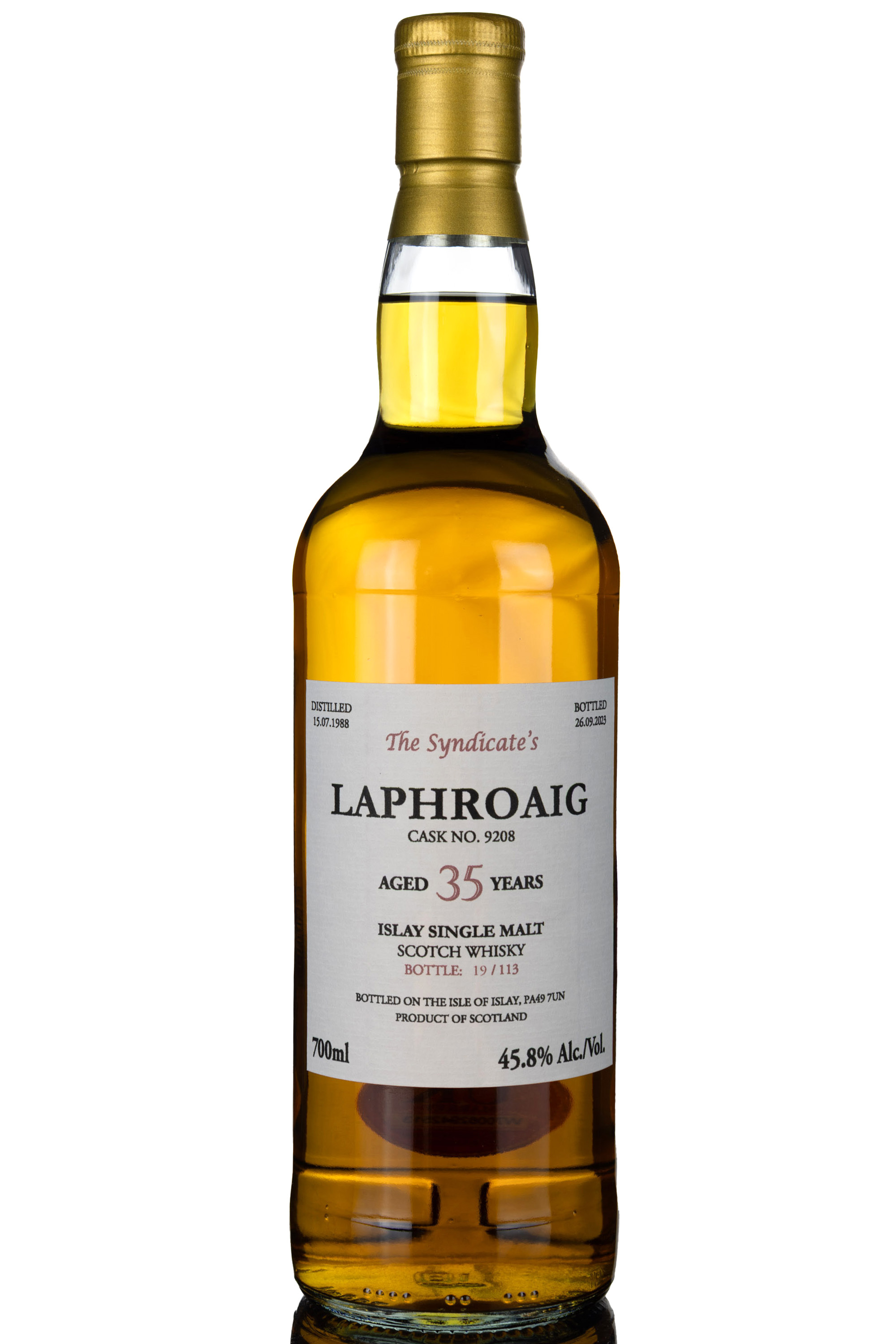 Laphroaig 1988-2023 - 35 Year Old - The Syndicates - Single Cask 9208