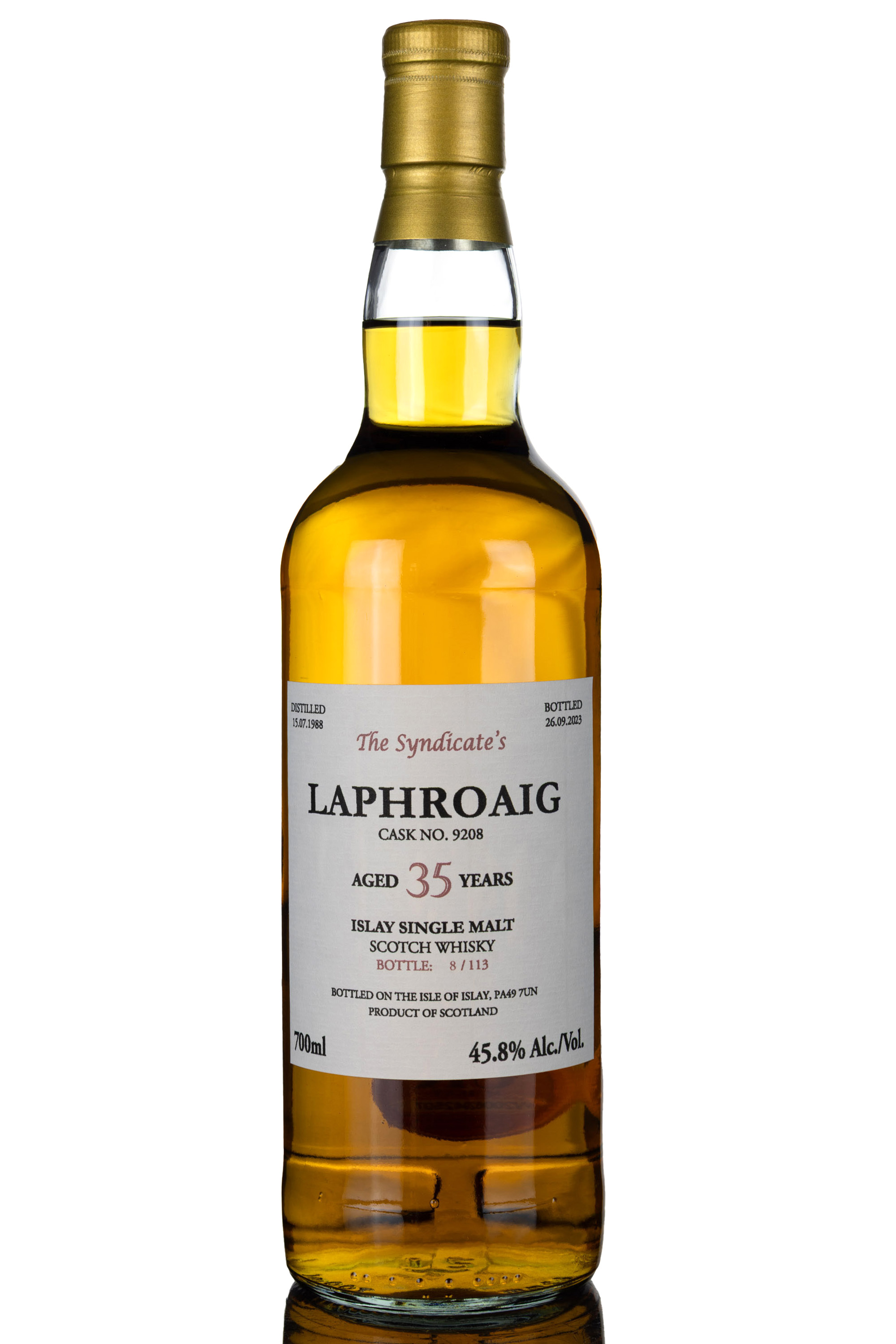 Laphroaig 1988-2023 - 35 Year Old - The Syndicates - Single Cask 9208