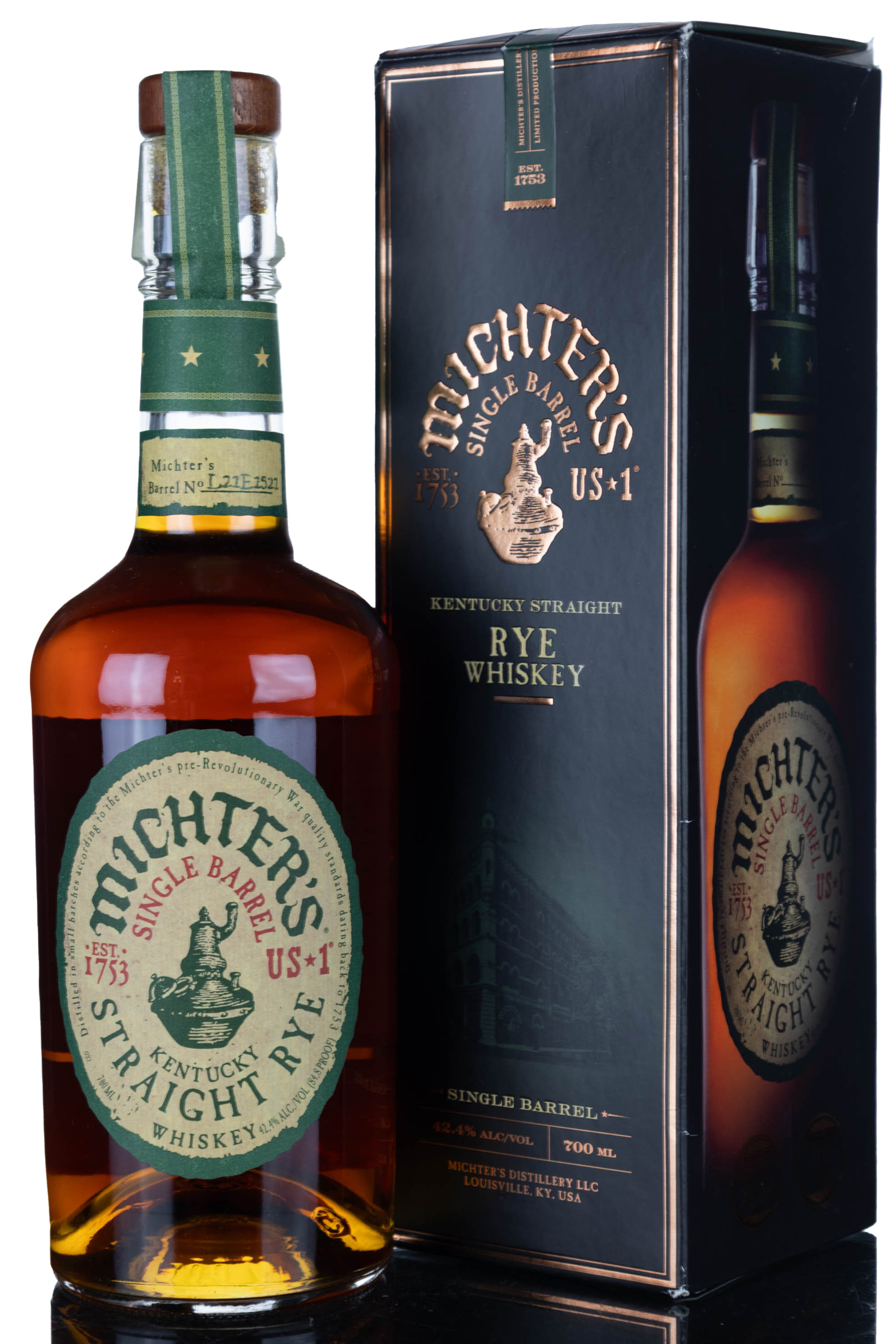 Michters Single Barrel Rye L21E1521 - 2021 Release