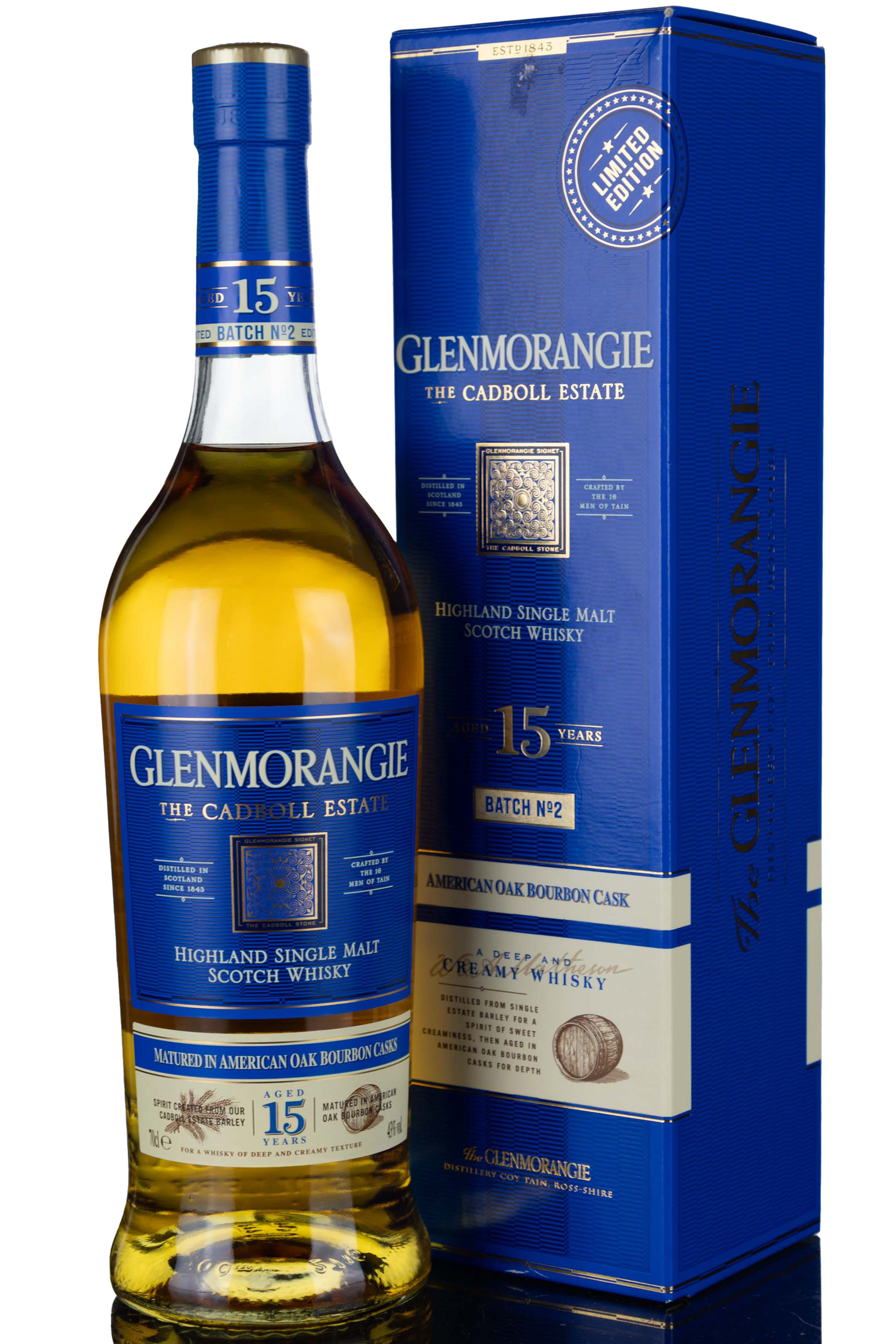 Glenmorangie 15 Year Old - The Cadboll Estate - Batch 2 - 2021 Release