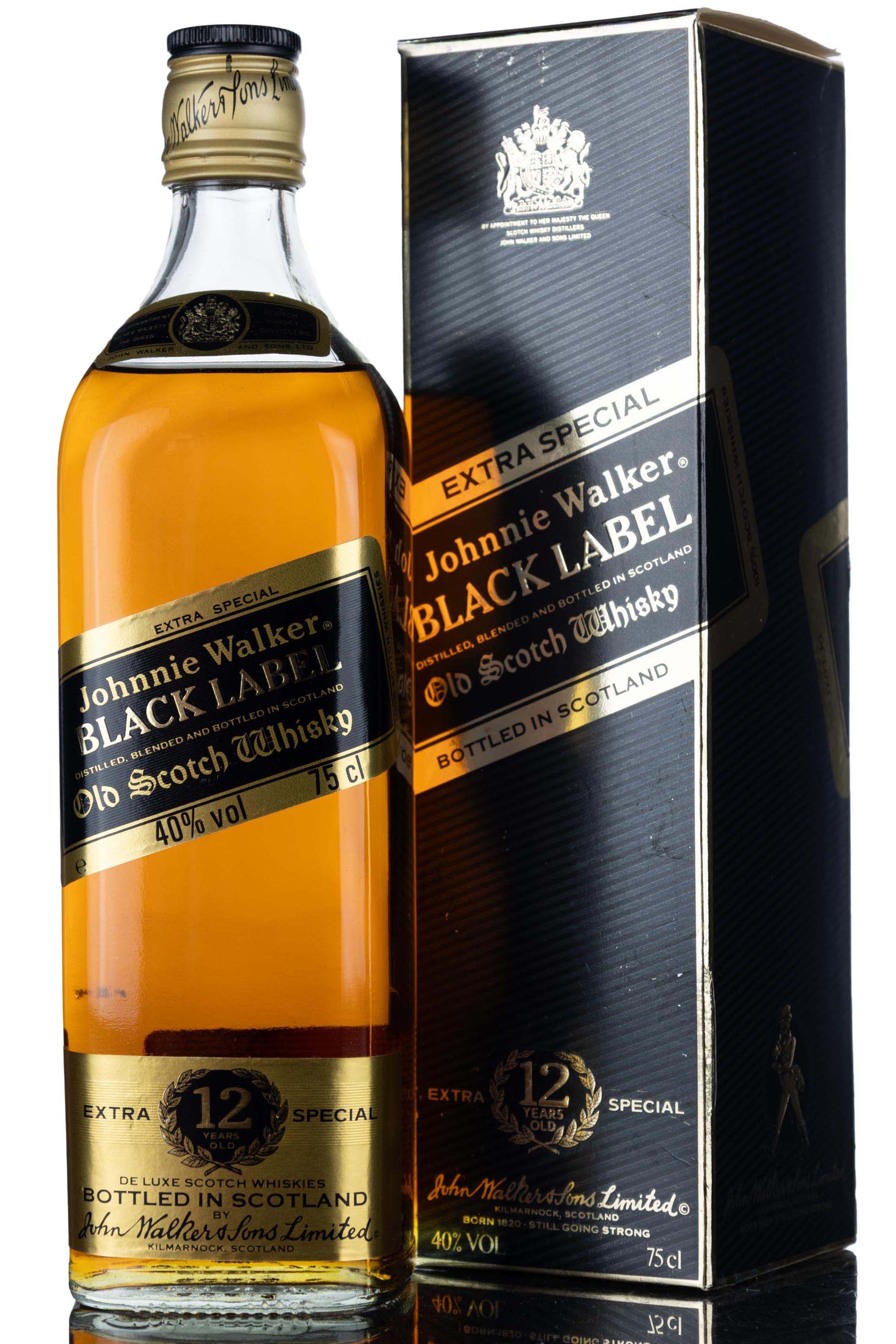 Johnnie Walker 12 Year Old - Black Label - Extra Special - 1980s