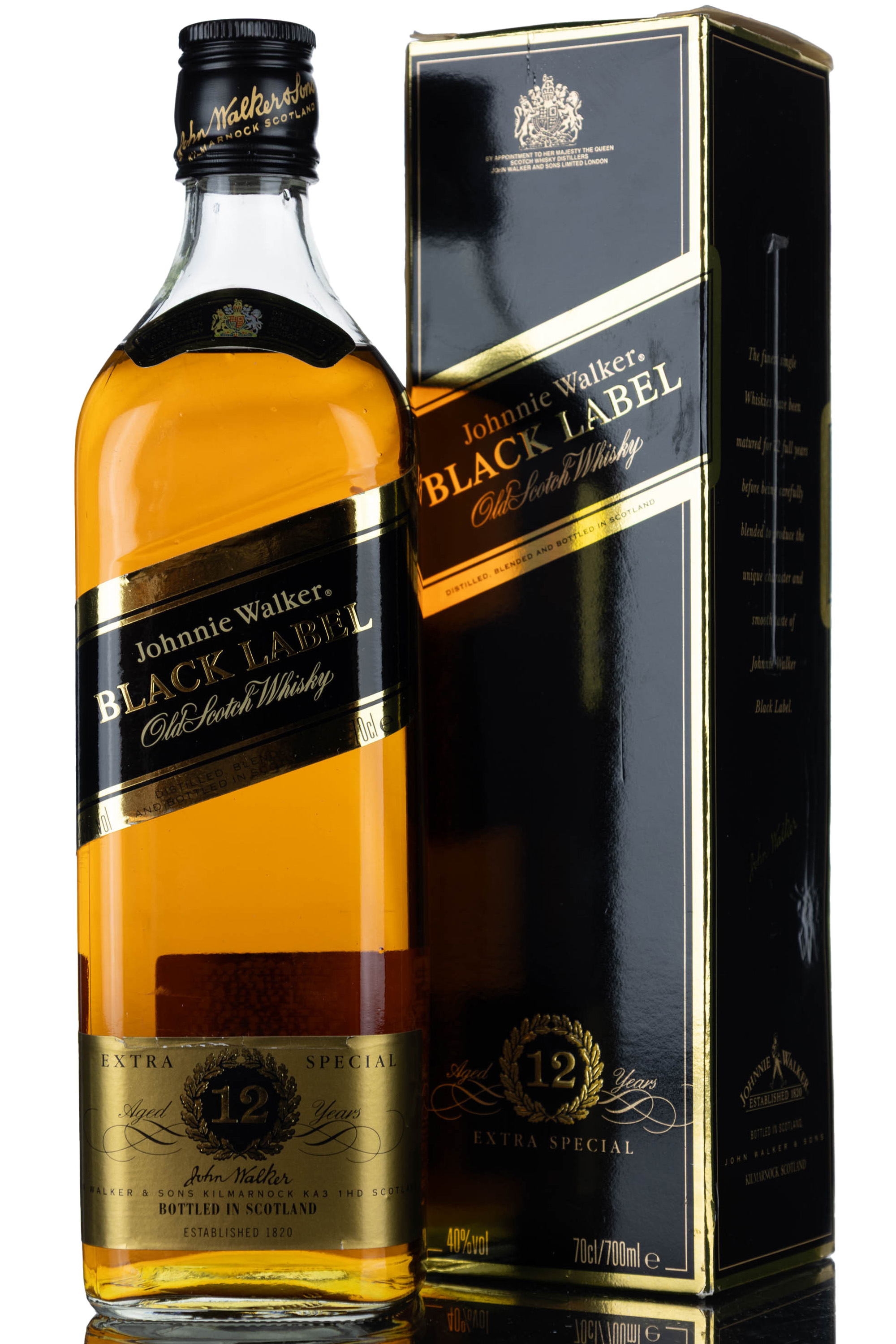 Johnnie Walker 12 Year Old - Black Label - Extra Special - 1990s