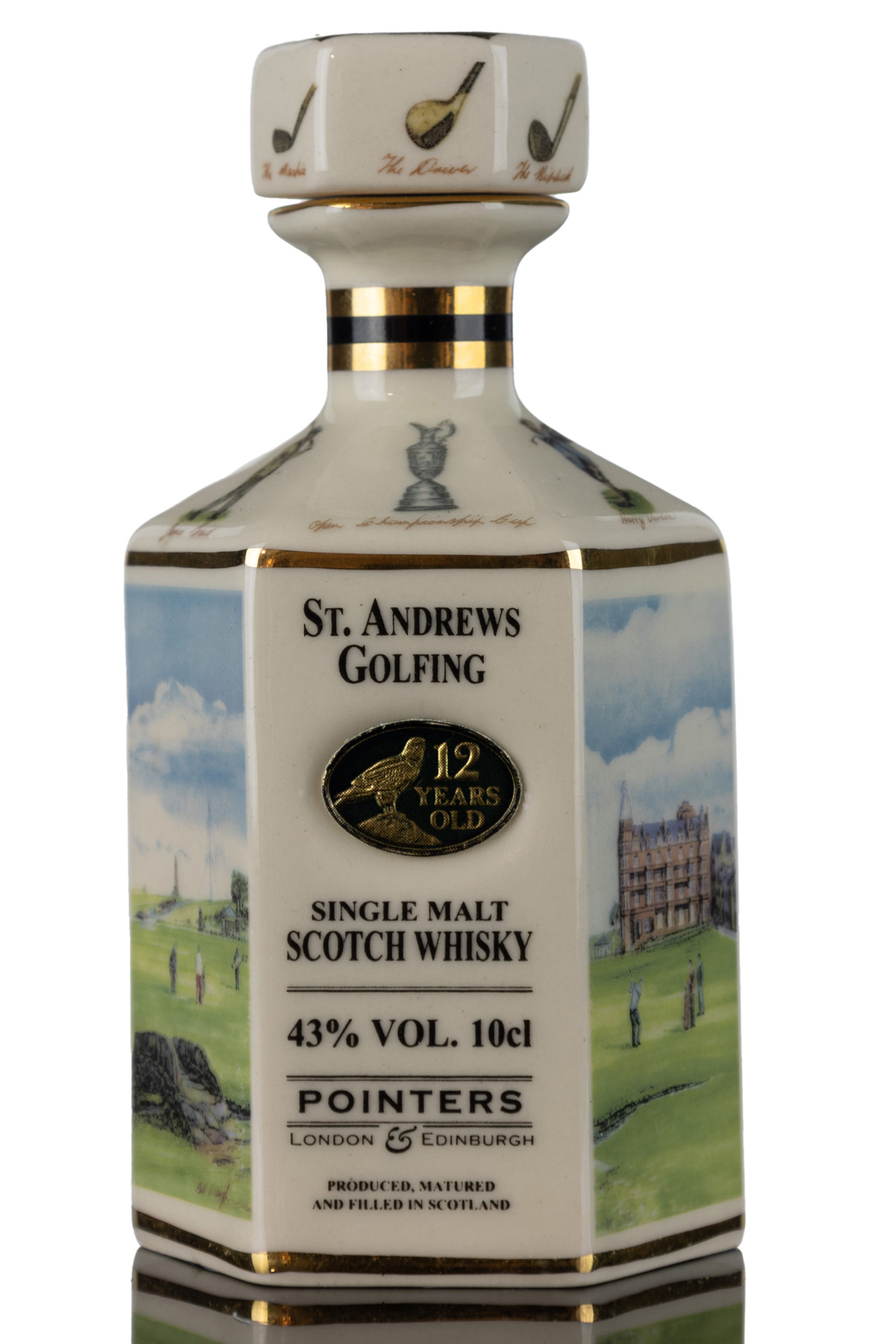 Pointers St Andrews Golfing Ceramic Decanter 10cl
