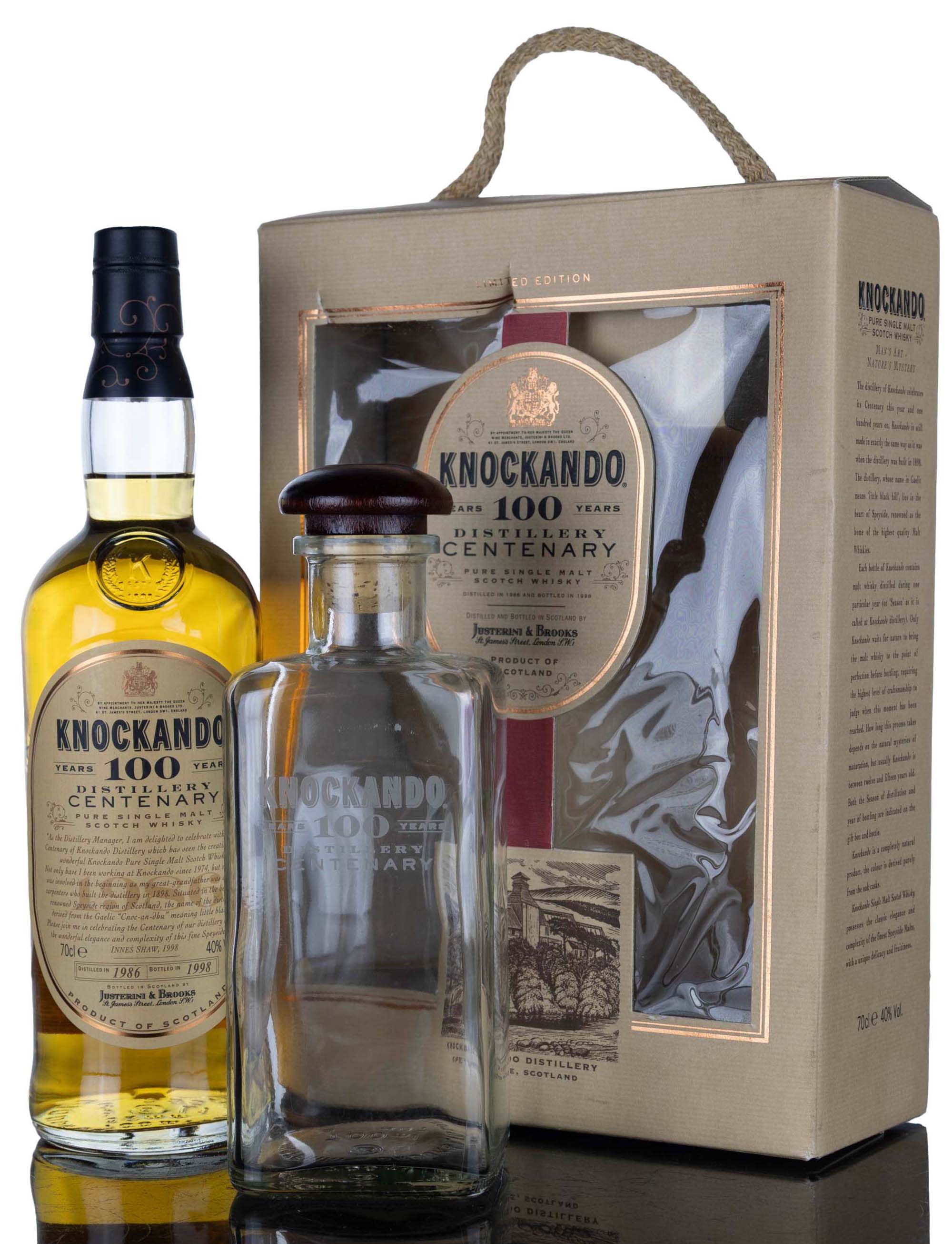 Knockando 1986 - Centenary 1898-1998 - Presentation Set