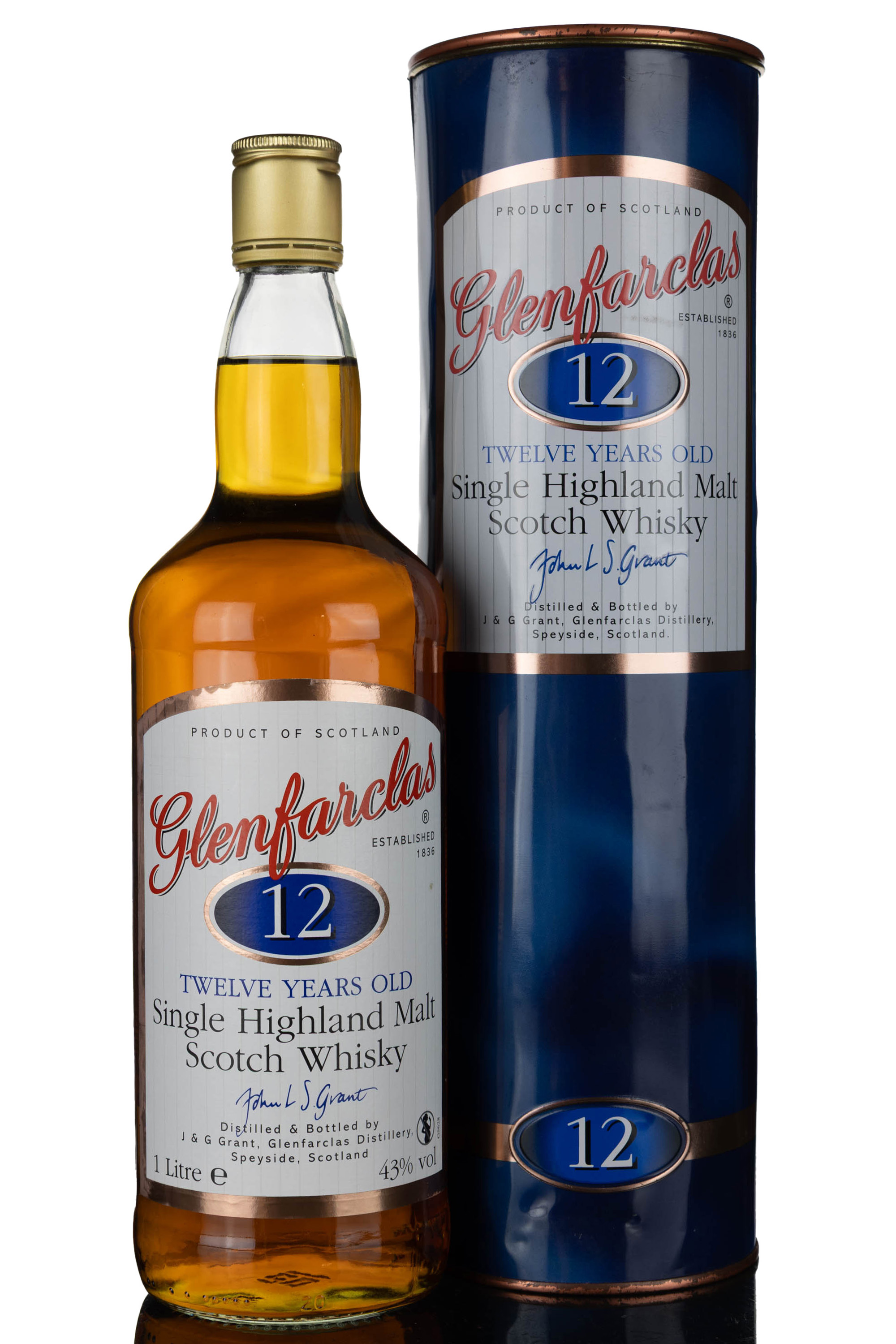 Glenfarclas 12 Year Old - Circa 2000 - 1 Litre