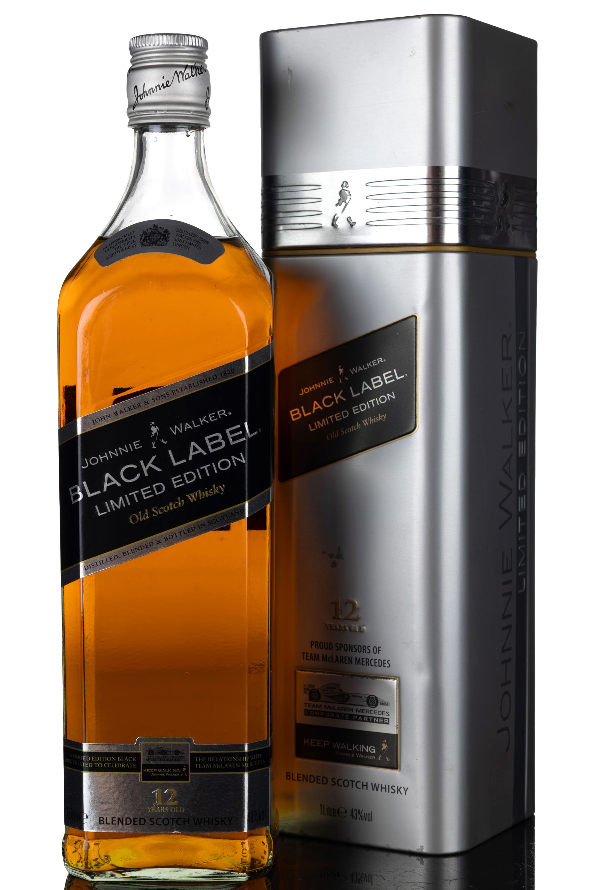 Johnnie Walker 12 Year Old - Black Label - Vodafone Mclaren Mercedes Corporate Partners - 