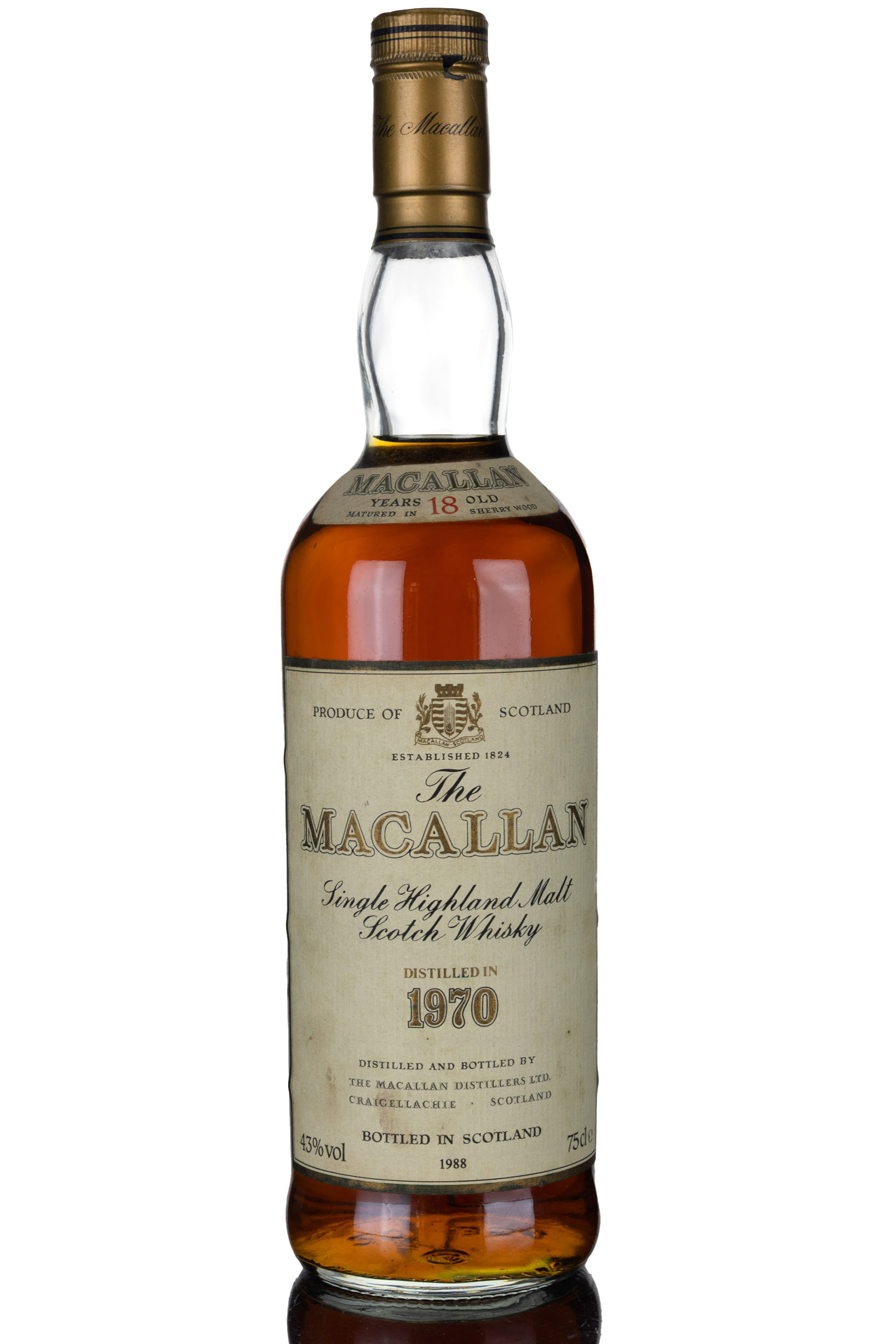 Macallan 1970-1988 - 18 Year Old - Sherry Cask