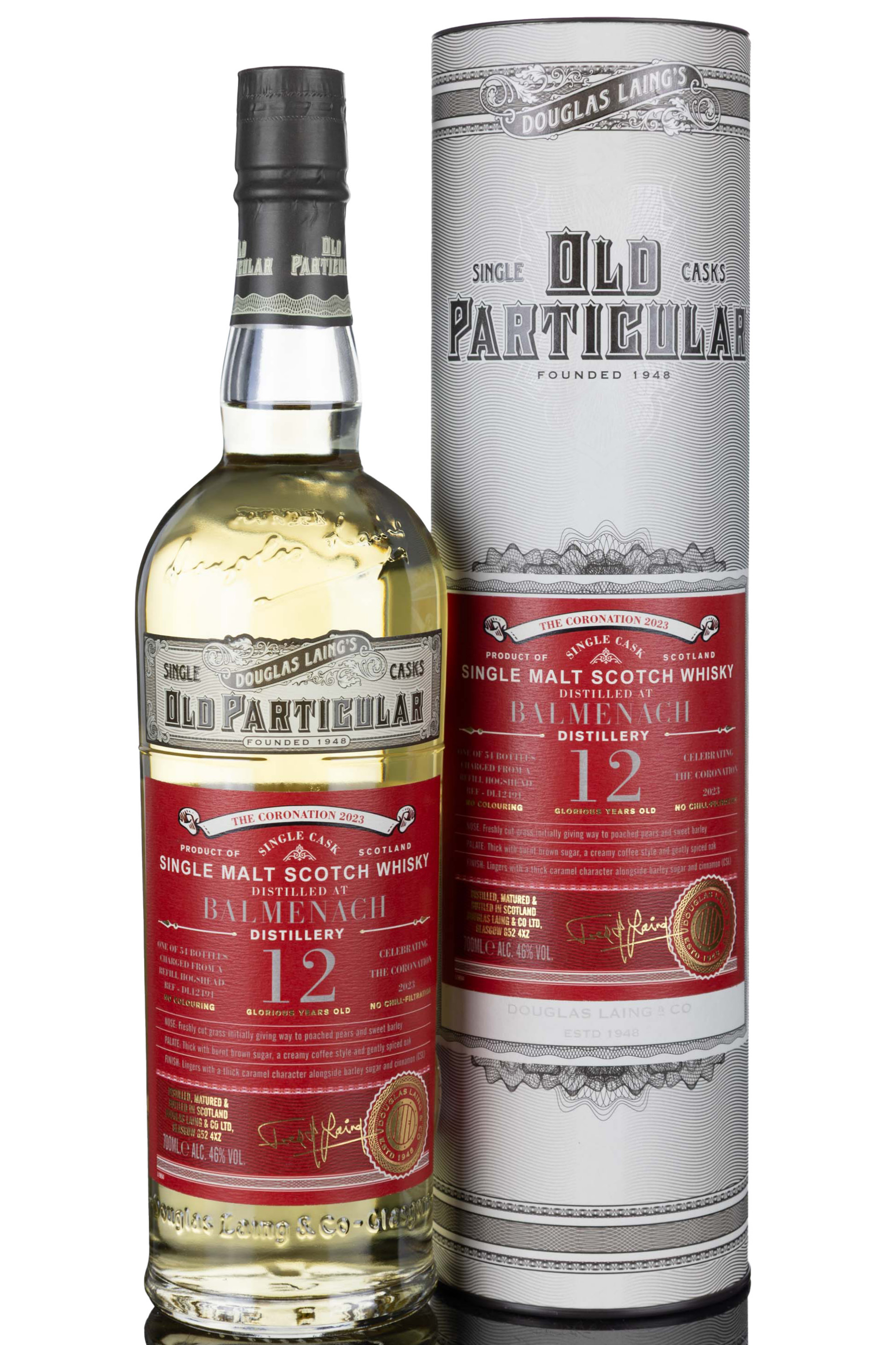 Balmenach 12 Year Old - Douglas Laing - Old Particular - Single Cask 12191 - The Coronatio