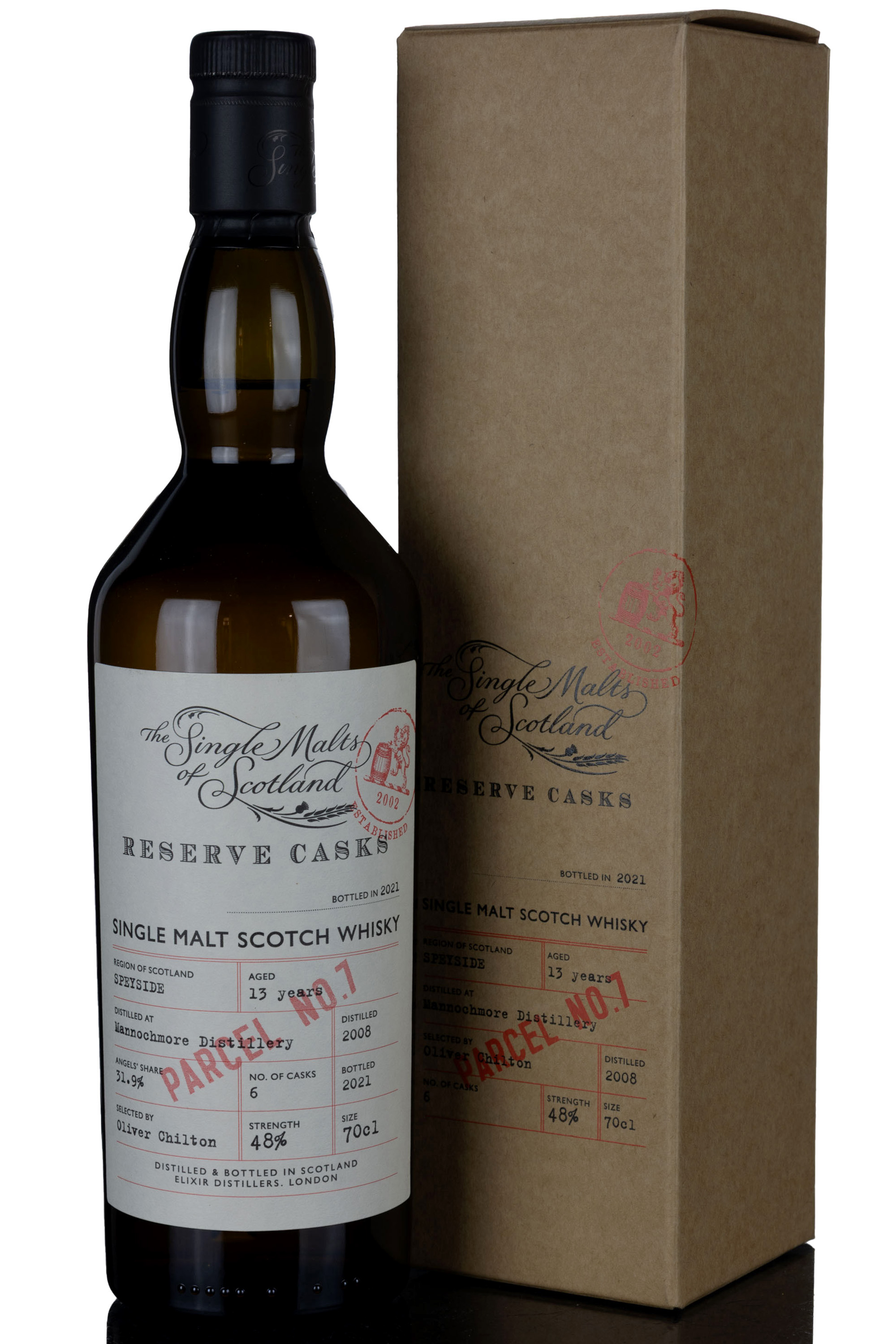 Mannochmore 2008-2021 - 13 Year Old - Single Malts Of Scotland - Reserve Casks