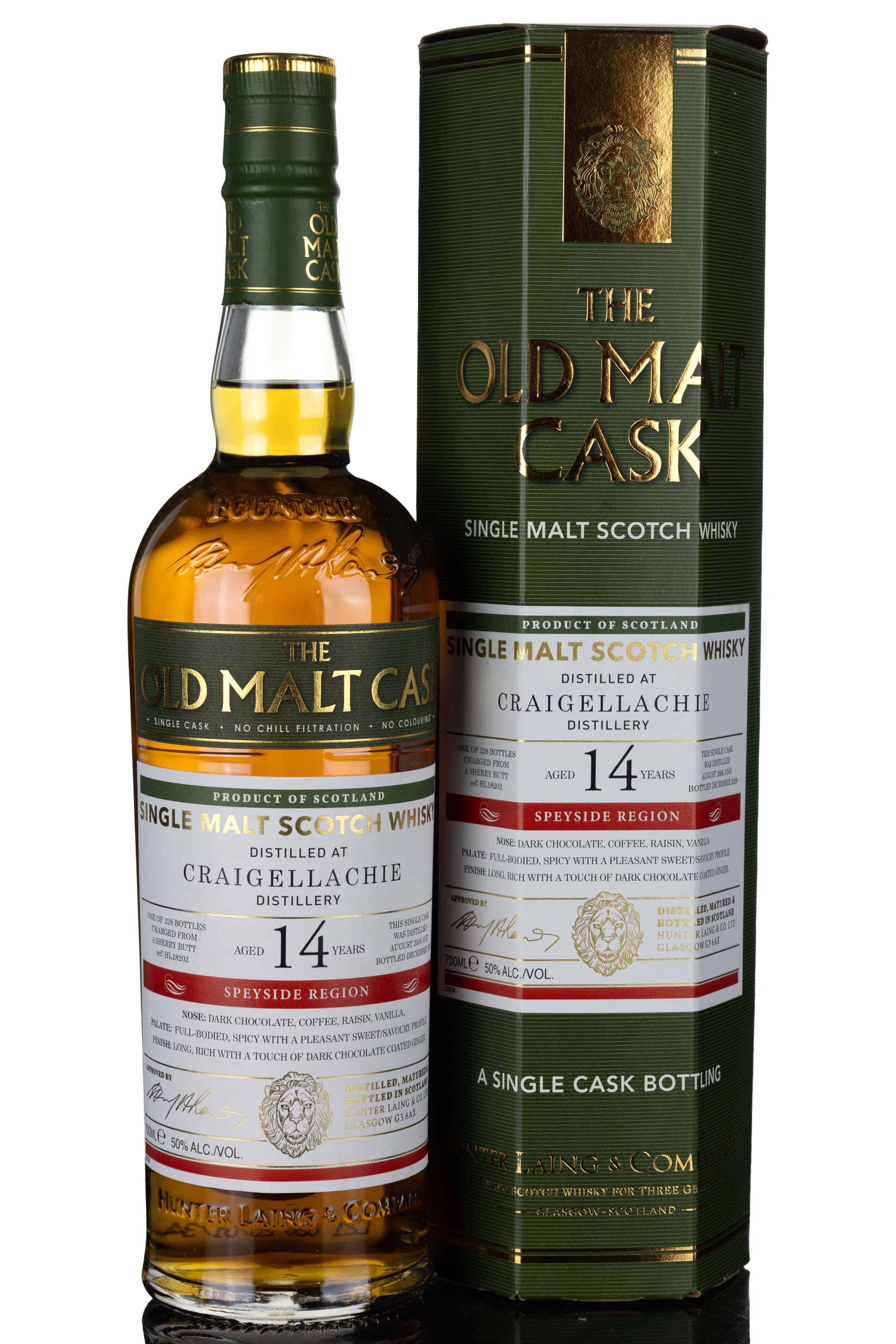 Craigellachie 2006-2020 - 14 Year Old - Hunter Laing - Old Malt Cask - Single Cask 18202