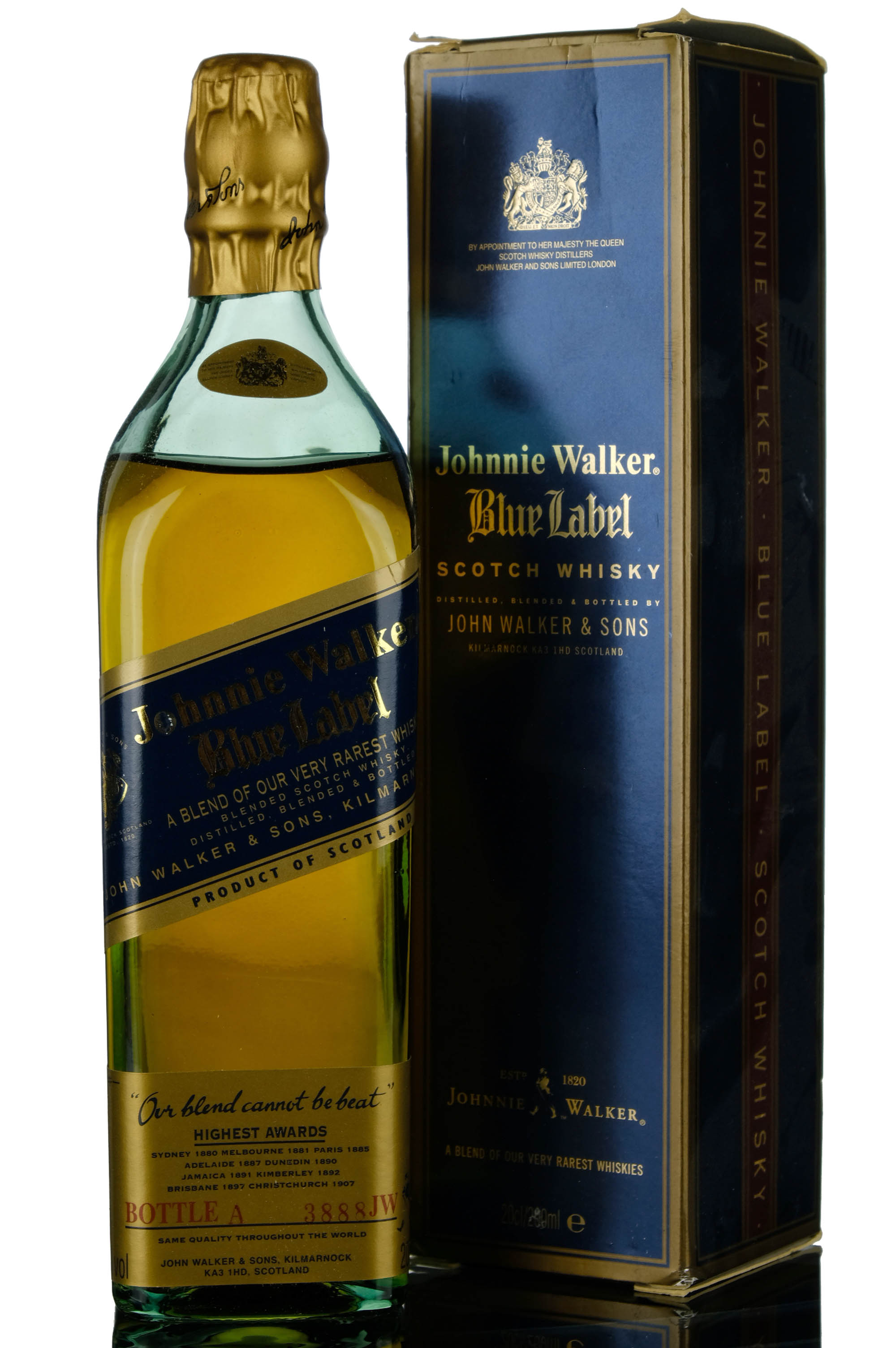 Johnnie Walker Blue Label - 1990s - Quarter Bottle - Whisky-Online Auctions