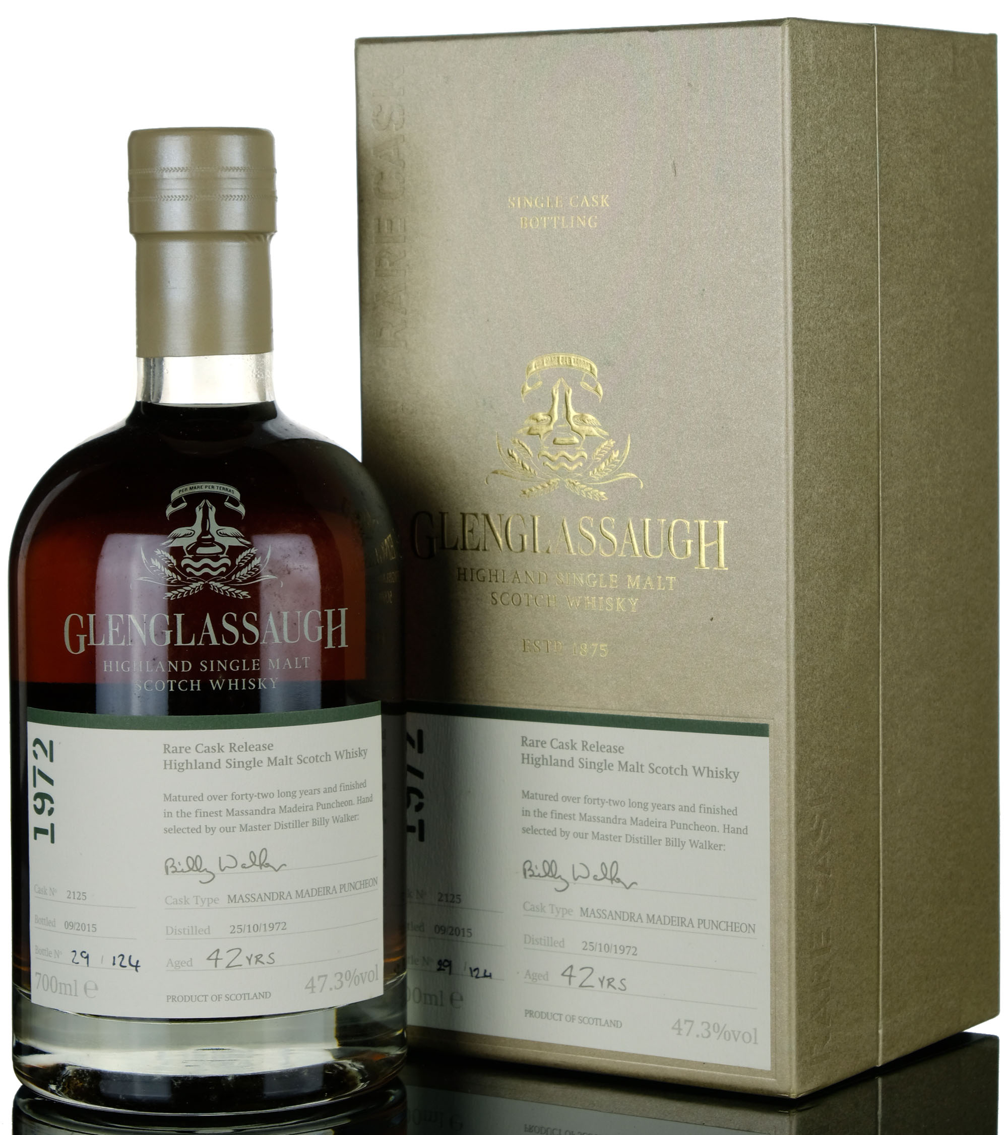Glenglassaugh 1972-2015 - 42 Year Old - Single Cask 2125 - Rare Cask Release