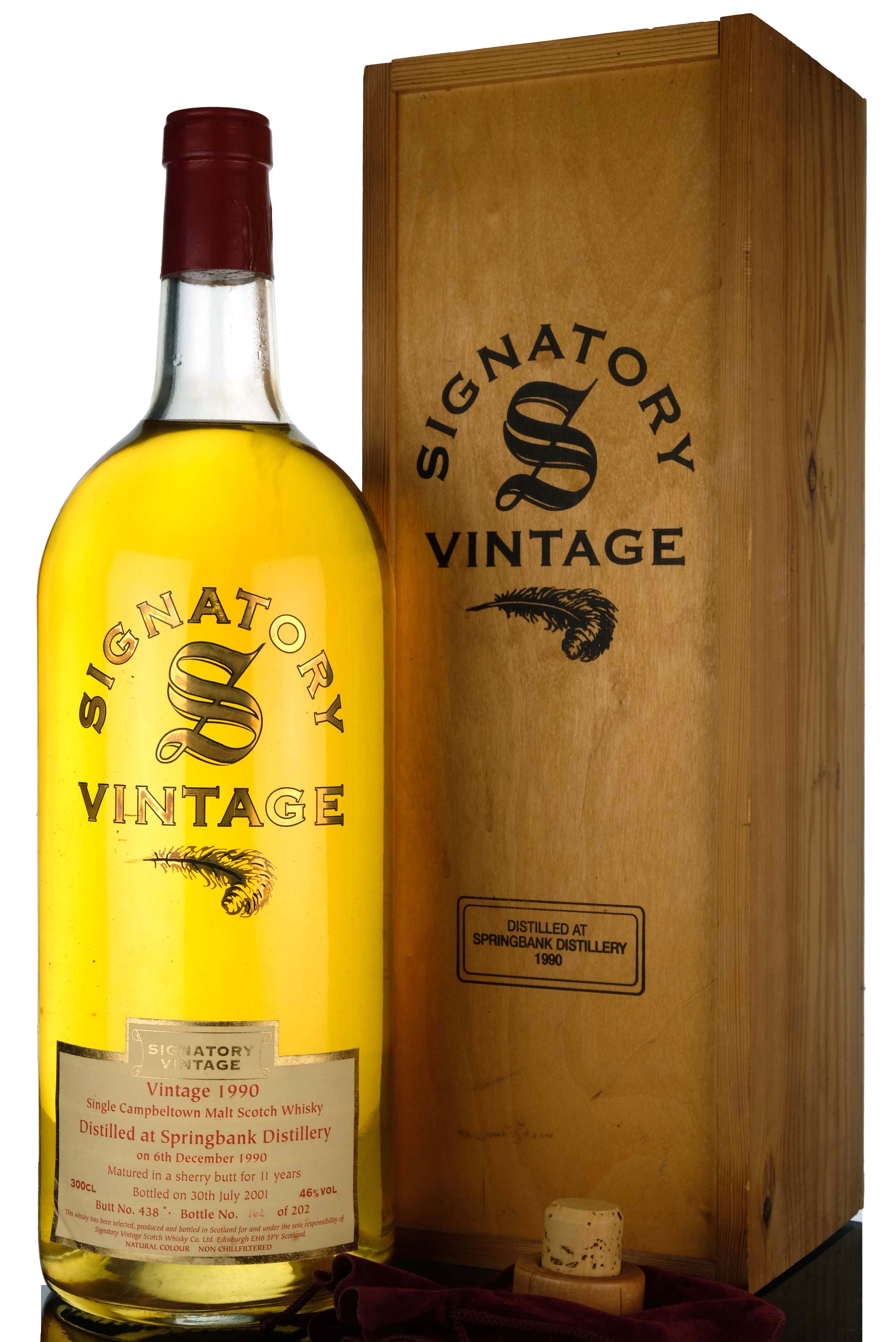 Springbank 1990-2001 - 11 Year Old - Signatory Vintage - Single Cask 438 - 3 Litres