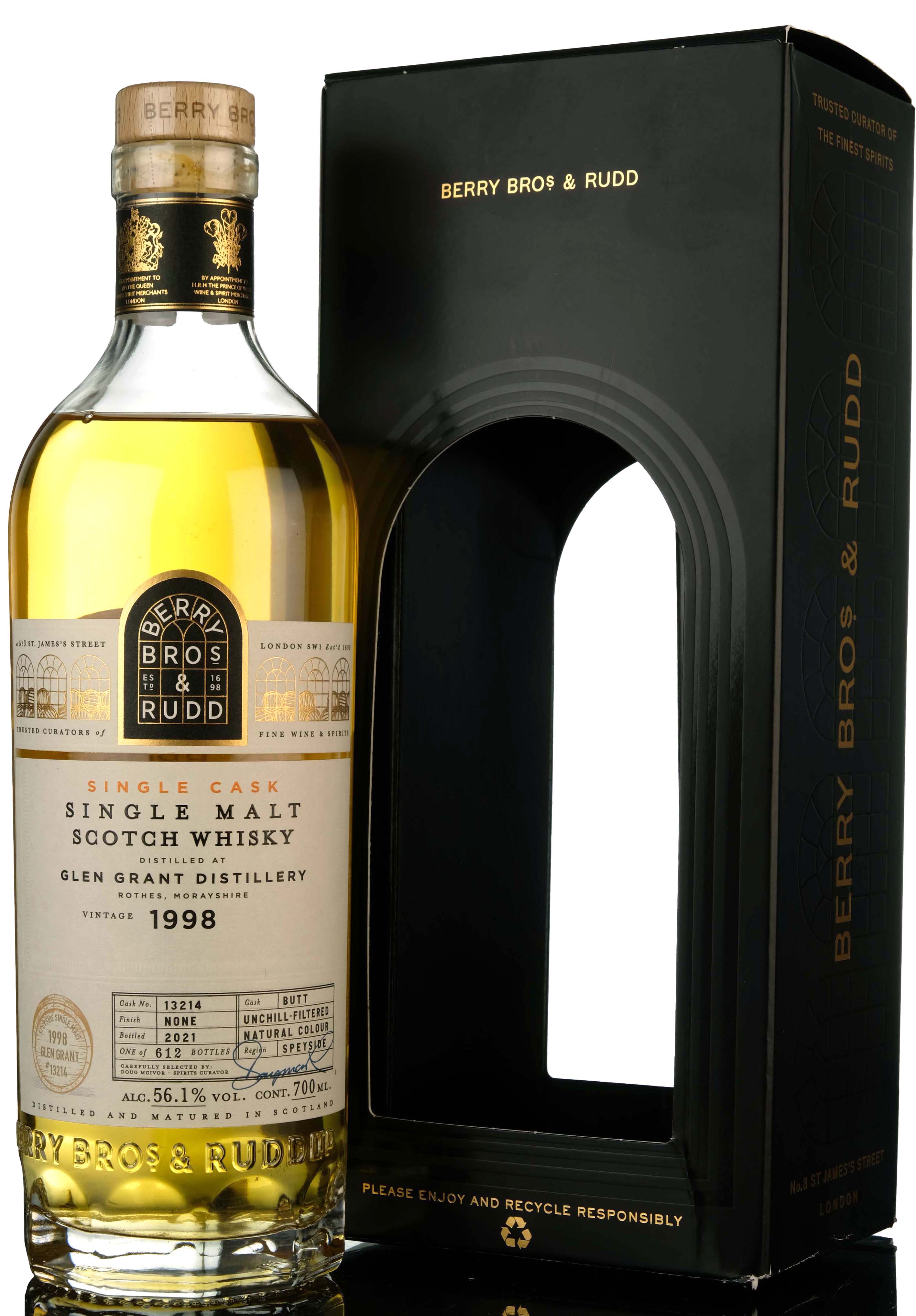 Glen Grant 1998-2021 - 24 Year Old - Berry Bros & Rudd - Single Cask 13214