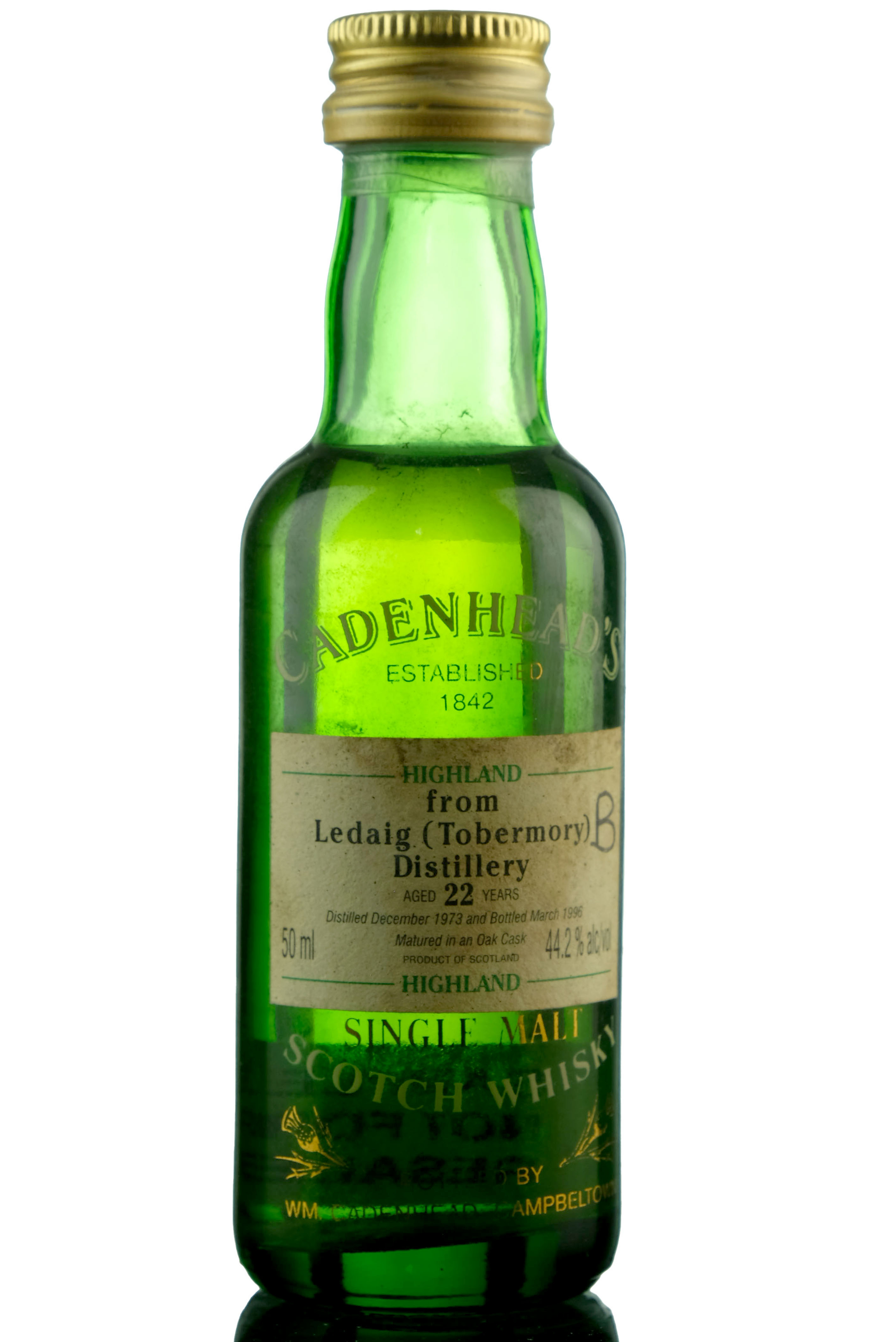 Ledaig 1973-1996 - 22 Year Old - Cadenheads - Miniature