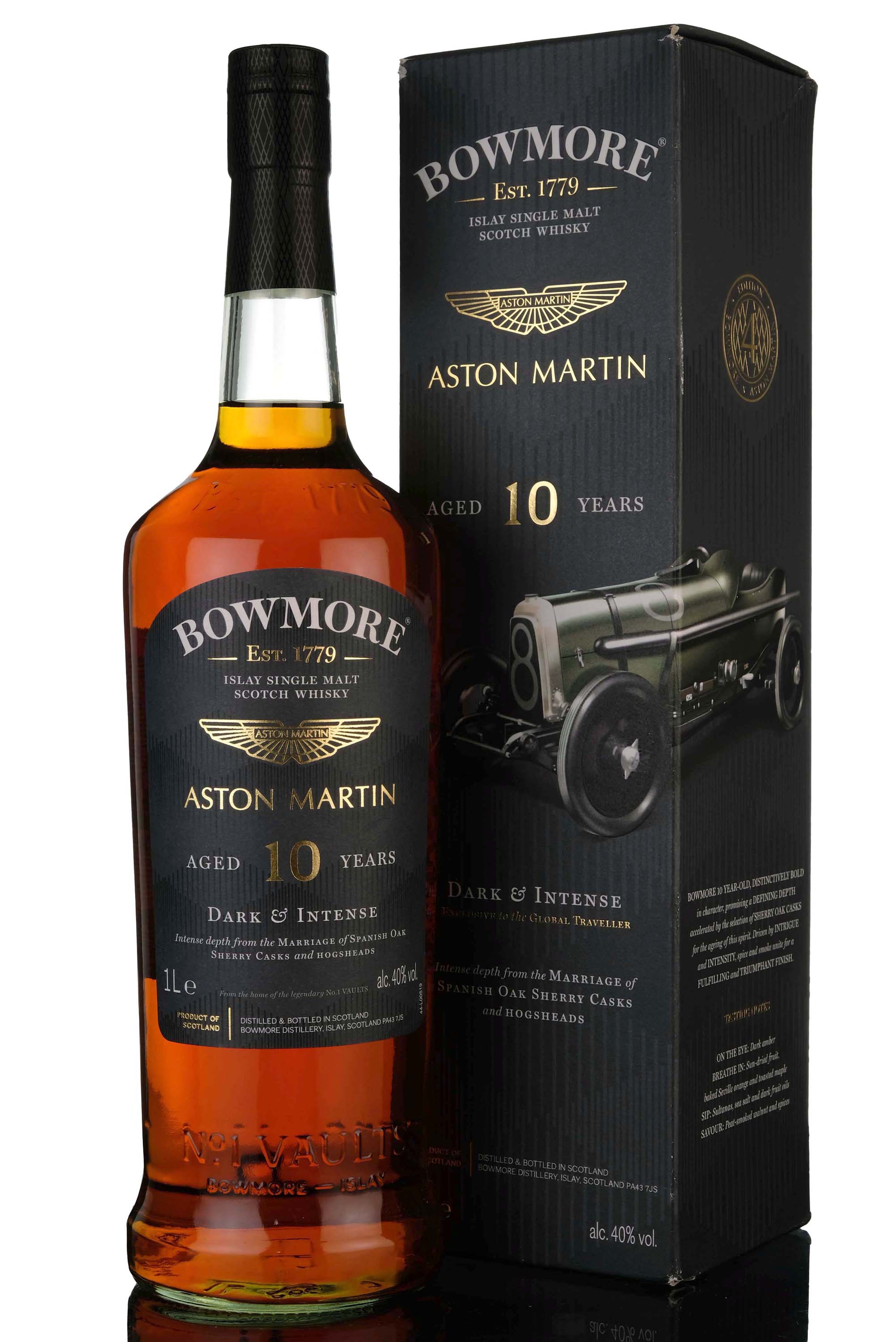 Bowmore 10 Year Old - Aston Martin - Edition No.4 Dark & Intense - 2022 Release - 1 Litre