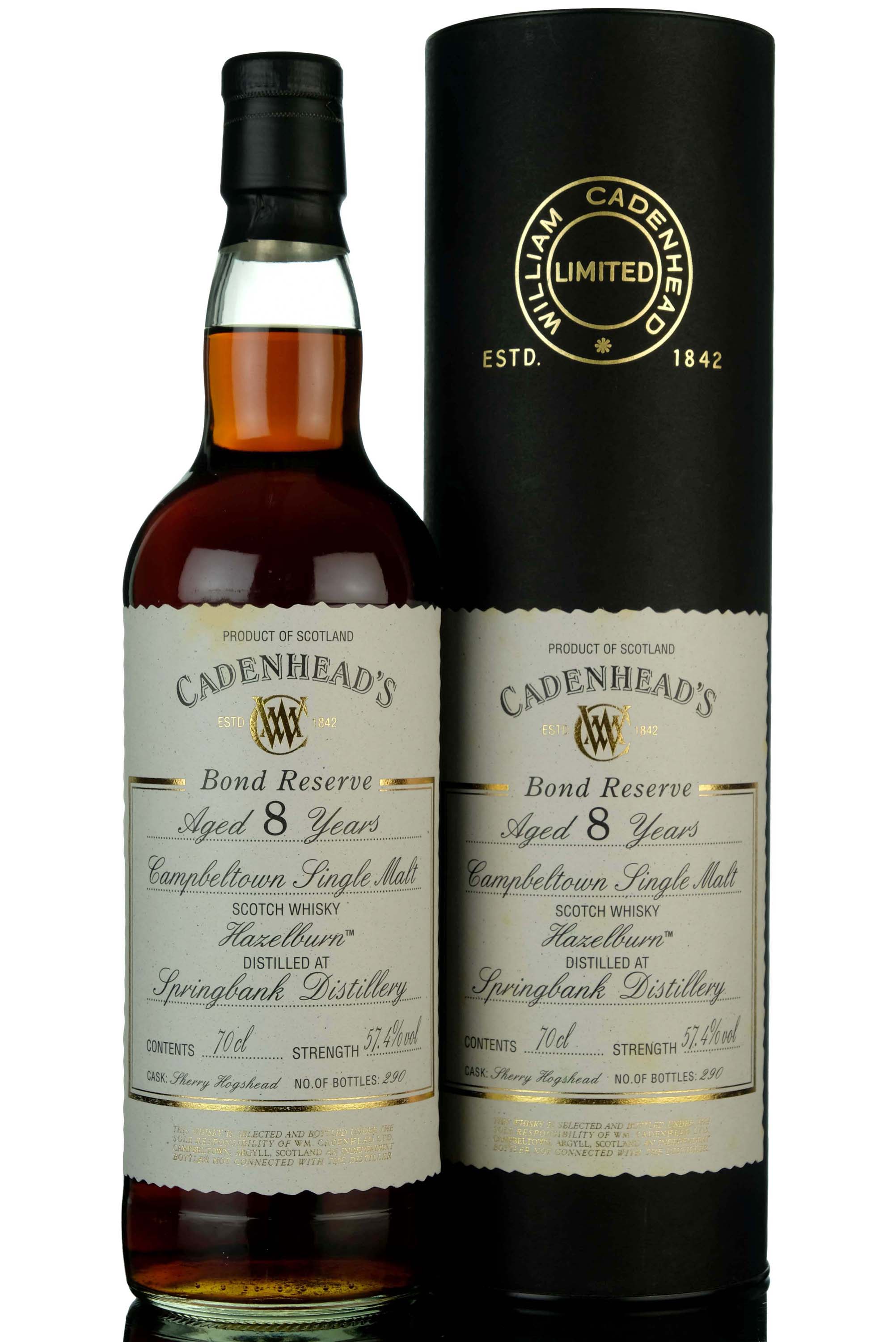 Hazelburn 8 Year Old - Cadenheads Bond Reserve