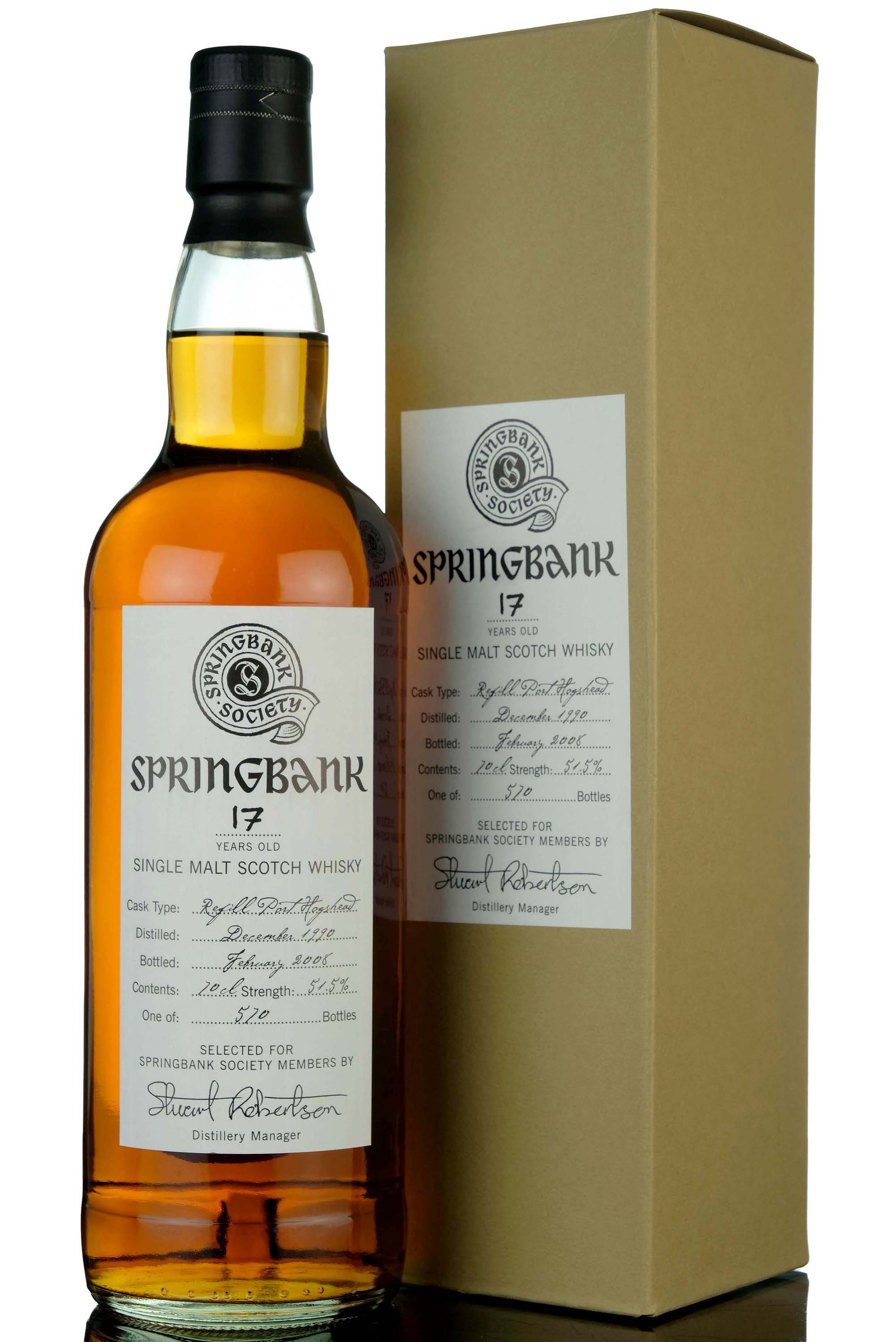 Springbank 1990-2008 - 17 Year Old - Society Exclusive