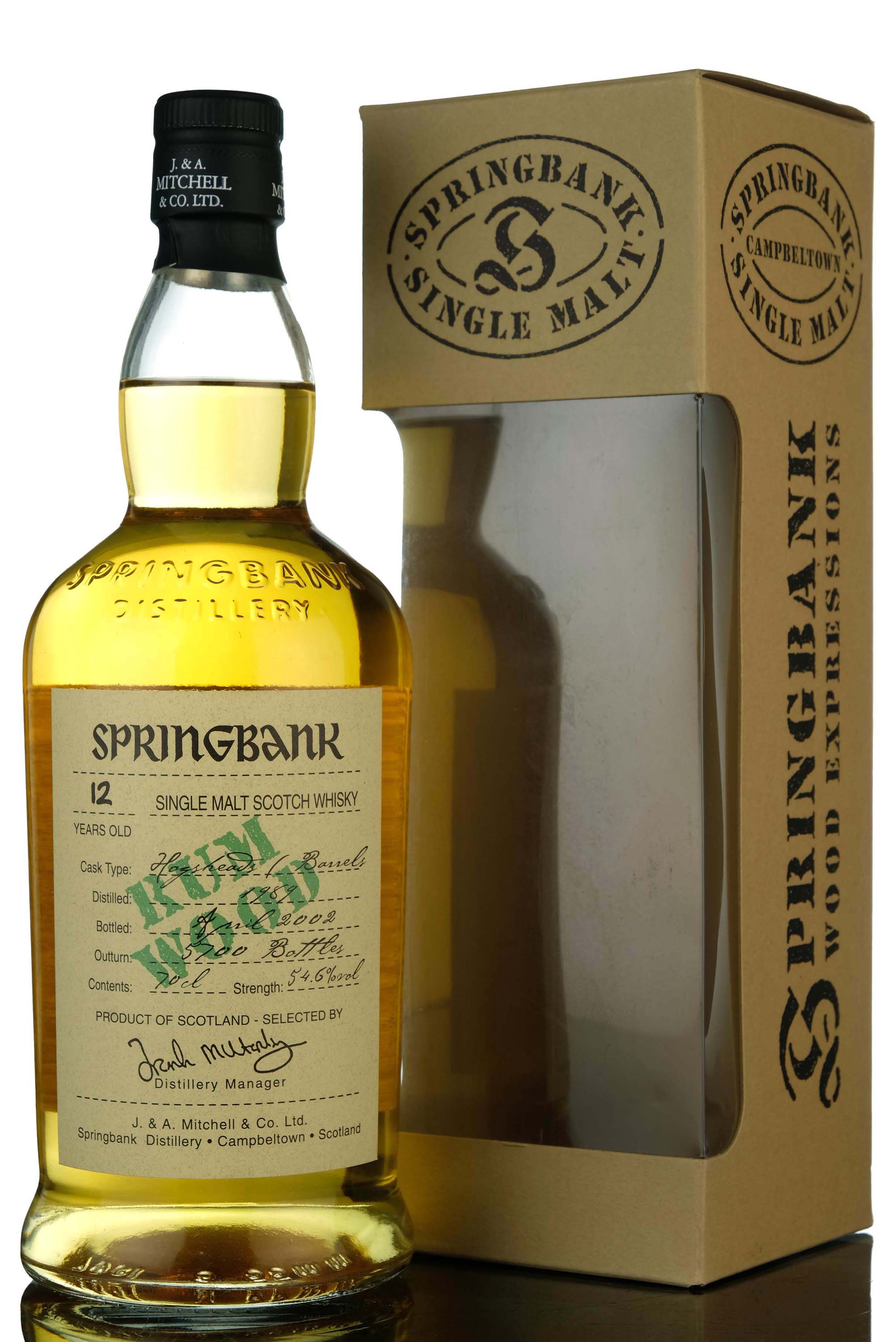 Springbank 1989-2002 - 12 Year Old - Rum Wood