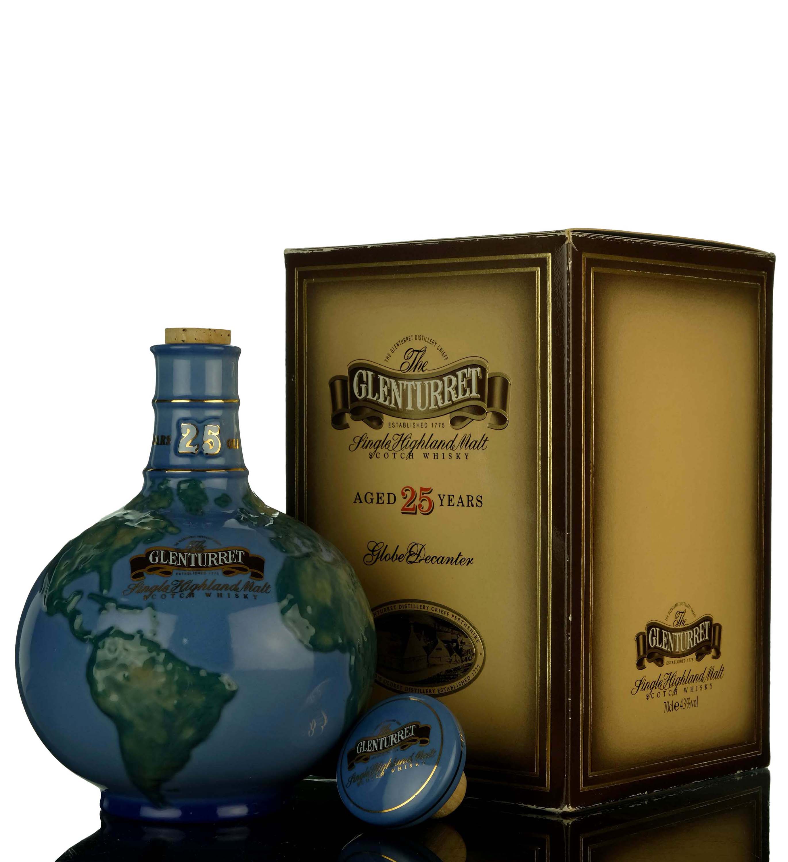 Glenturret 25 Year Old - Ceramic Globe