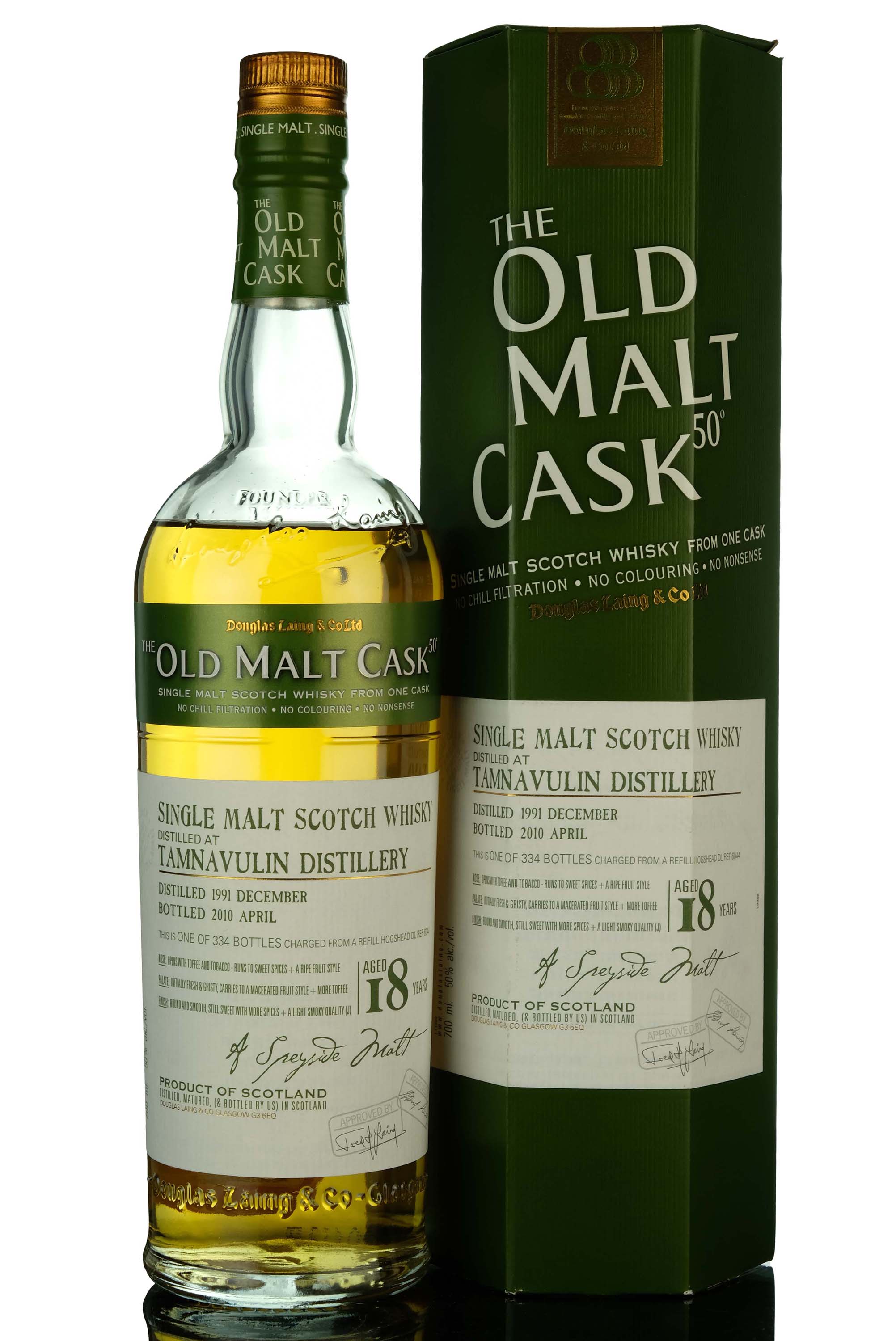 Tamnavulin 1991-2010 - 18 Year Old - Douglas Laing - Old Malt Cask - Single Cask 6044