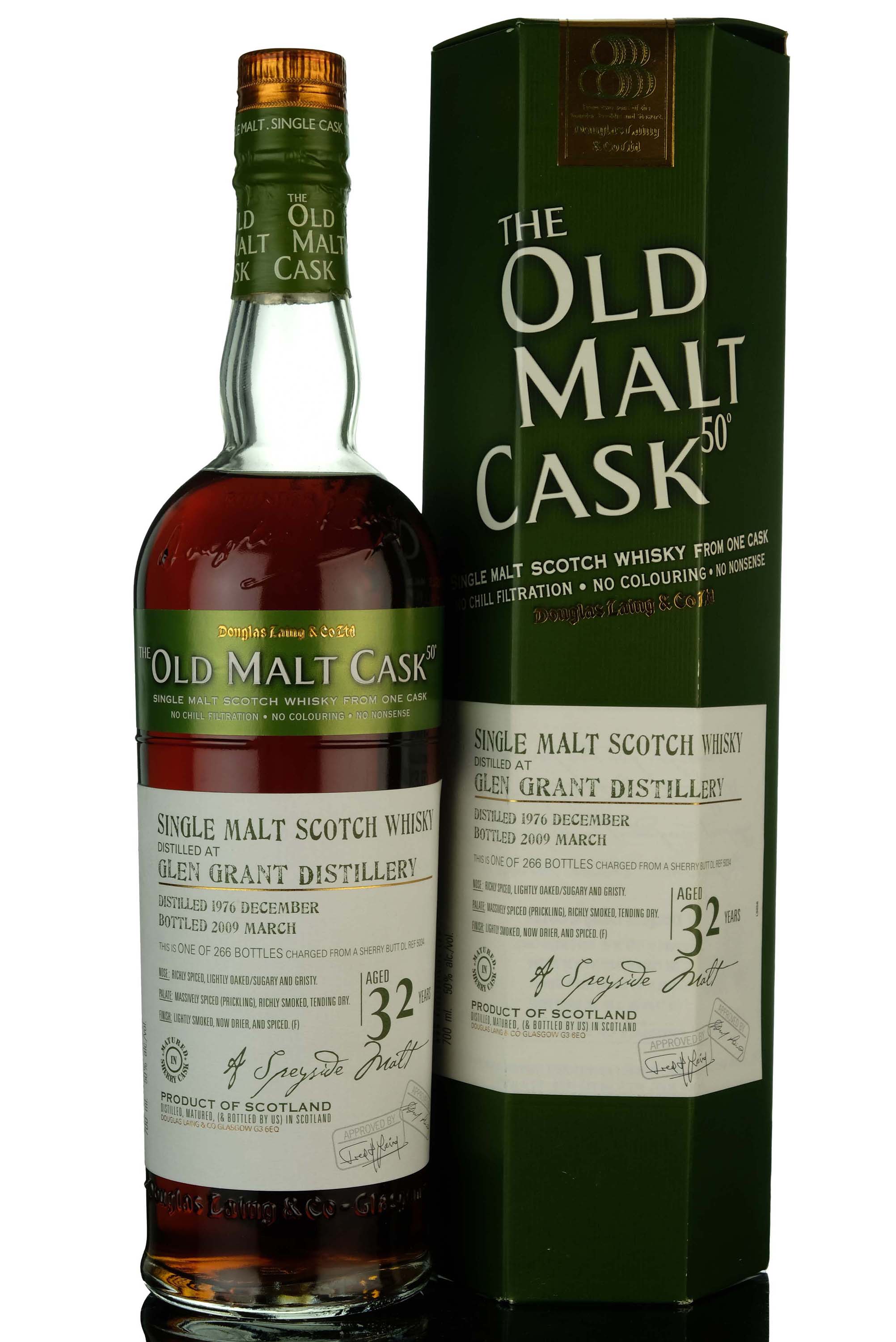 Glen Grant 1976-2009 - 32 Year Old - Douglas Laing - Old Malt Cask - Single Cask 5034