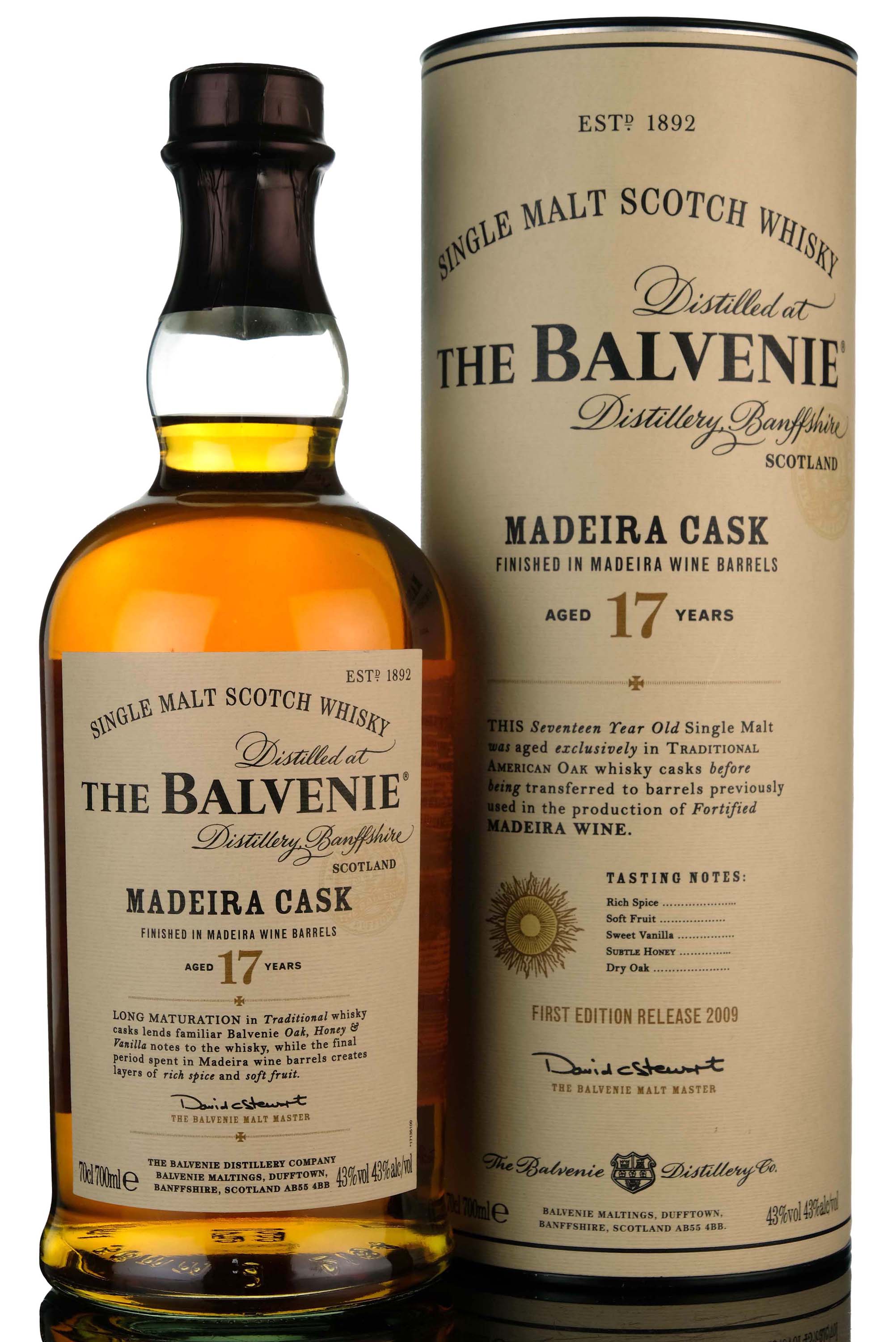 Balvenie 17 Year Old - Madeira Cask - 1st Edition - 2009 Release