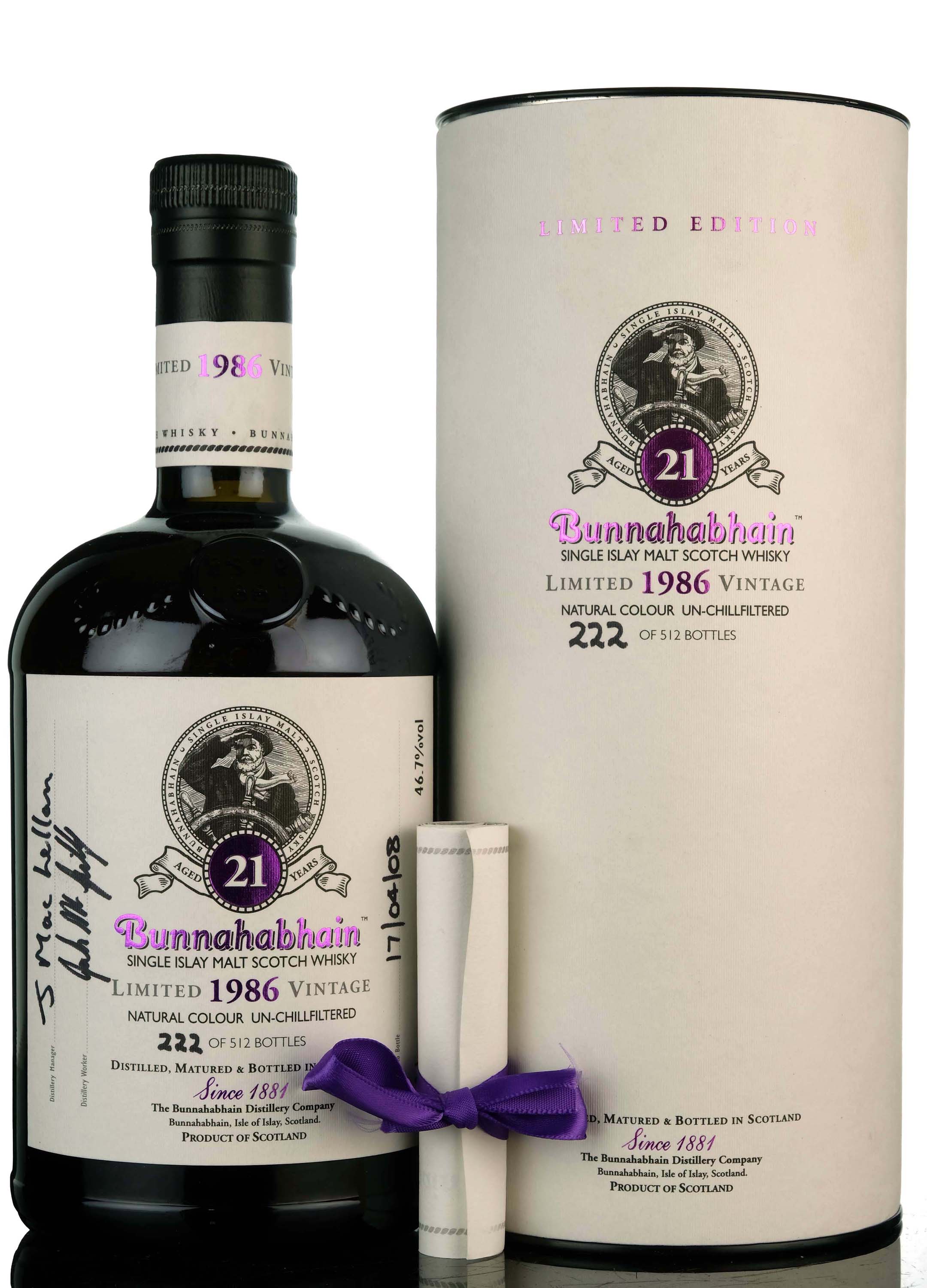 Bunnahabhain 1986 - 21 Year Old - Festival 2008