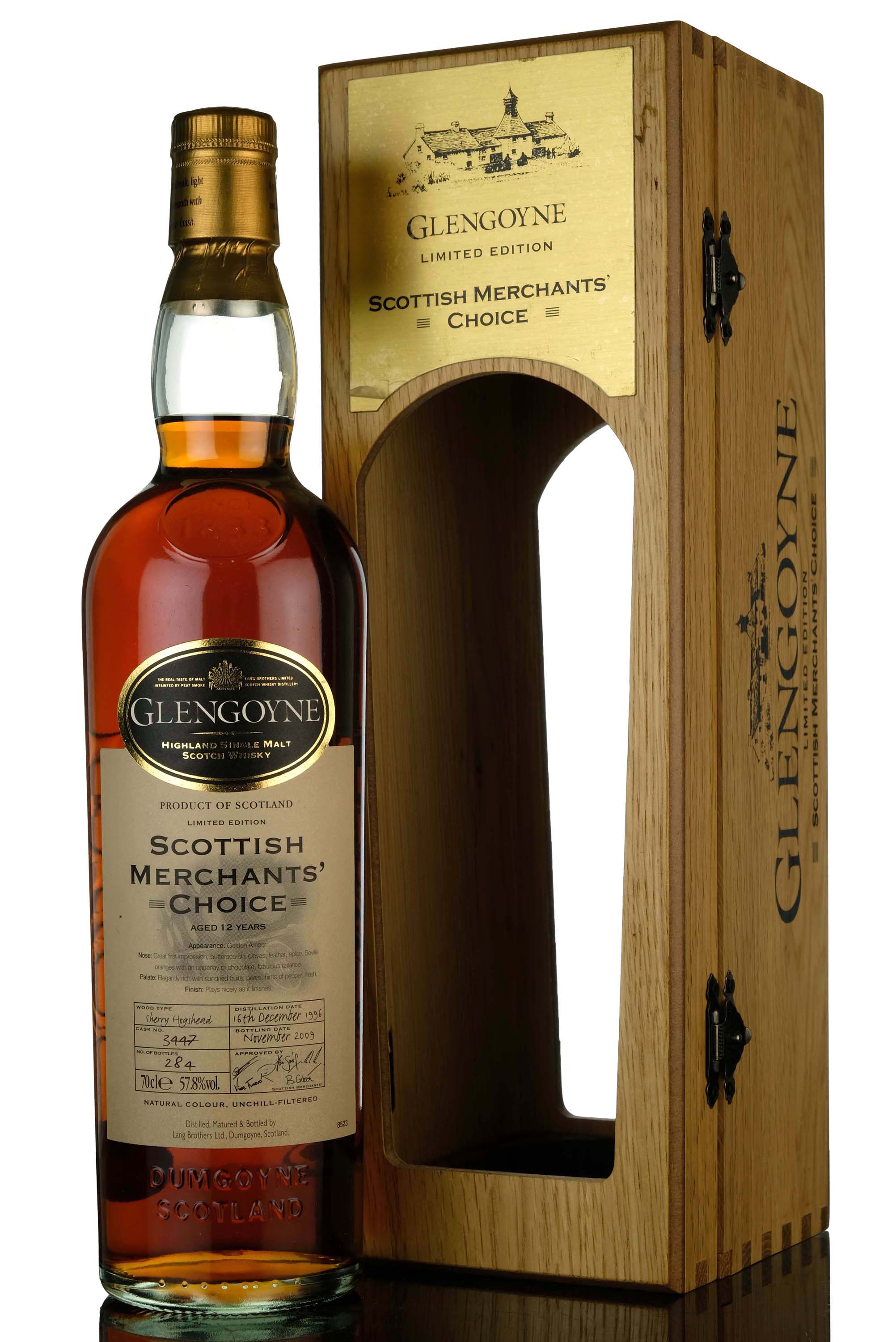 Glengoyne 1996-2009 - 12 Year Old - Single Cask 3447 - Scottish Merchants Choice