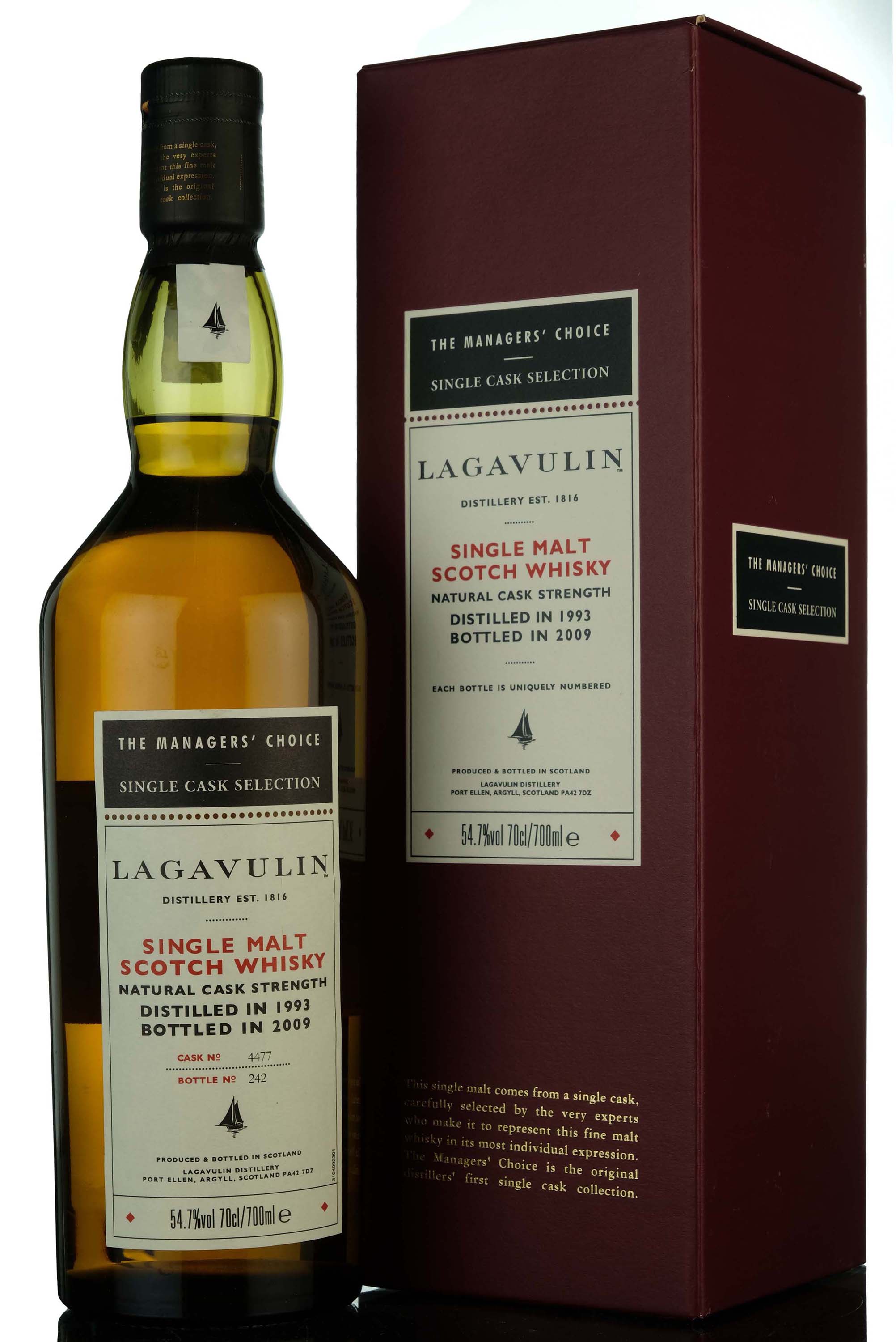 Lagavulin 1993-2009 - Managers Choice - Single Cask 4477