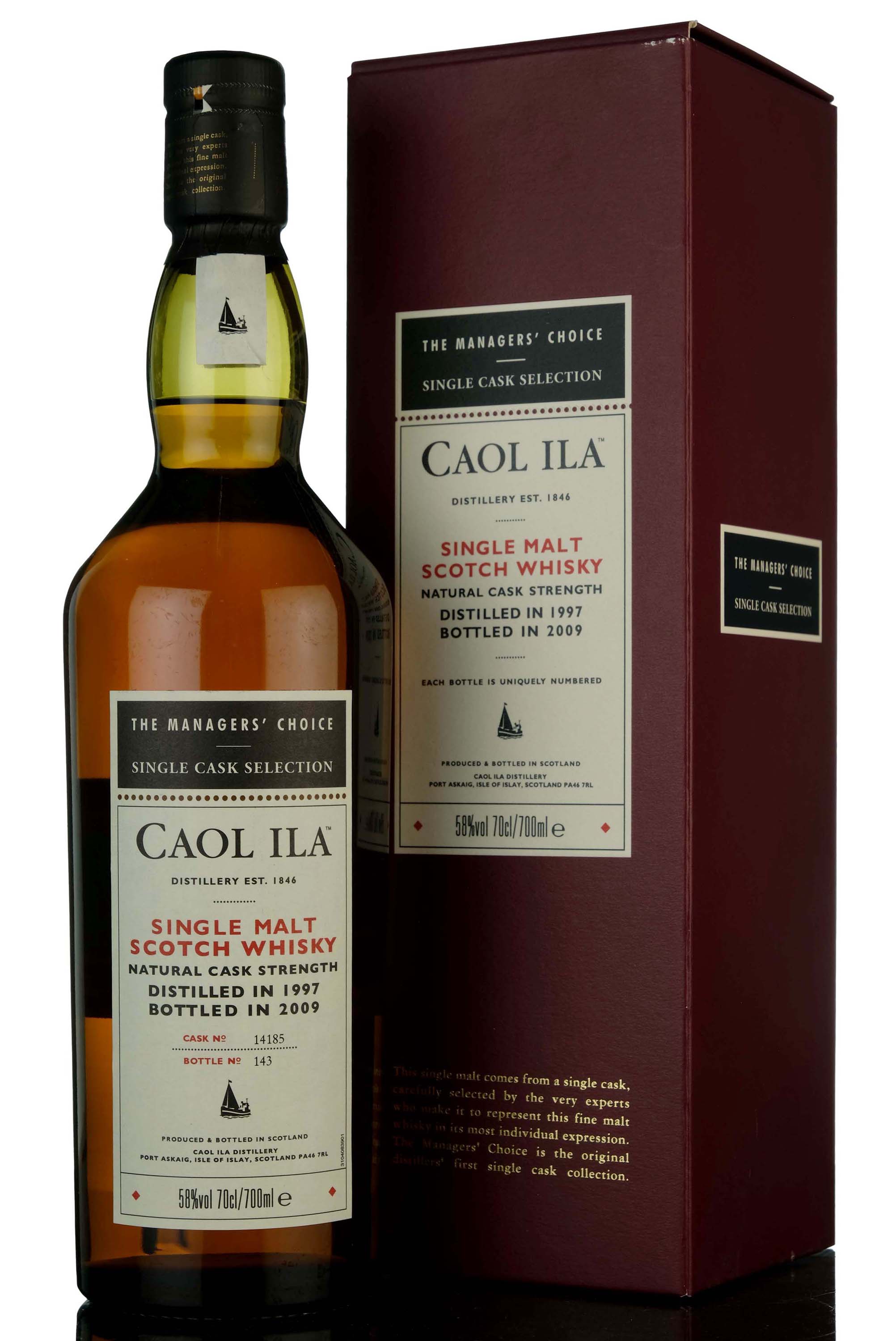 Caol Ila 1997-2009 - Managers Choice - Single Cask 14185