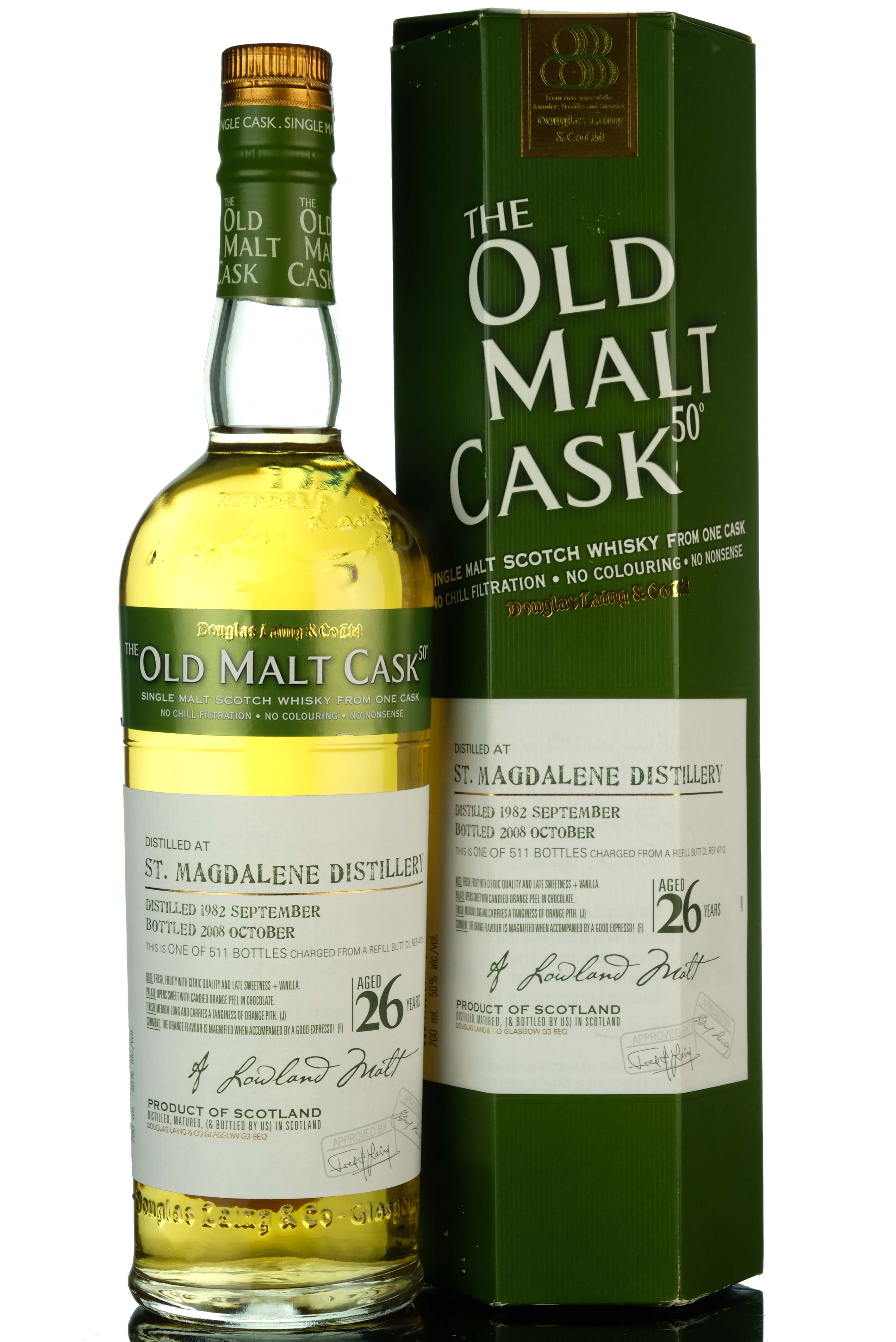 St magdalene 1982-2008 - 26 Year Old - Douglas Laing - Old Malt Cask - Single Cask 4712