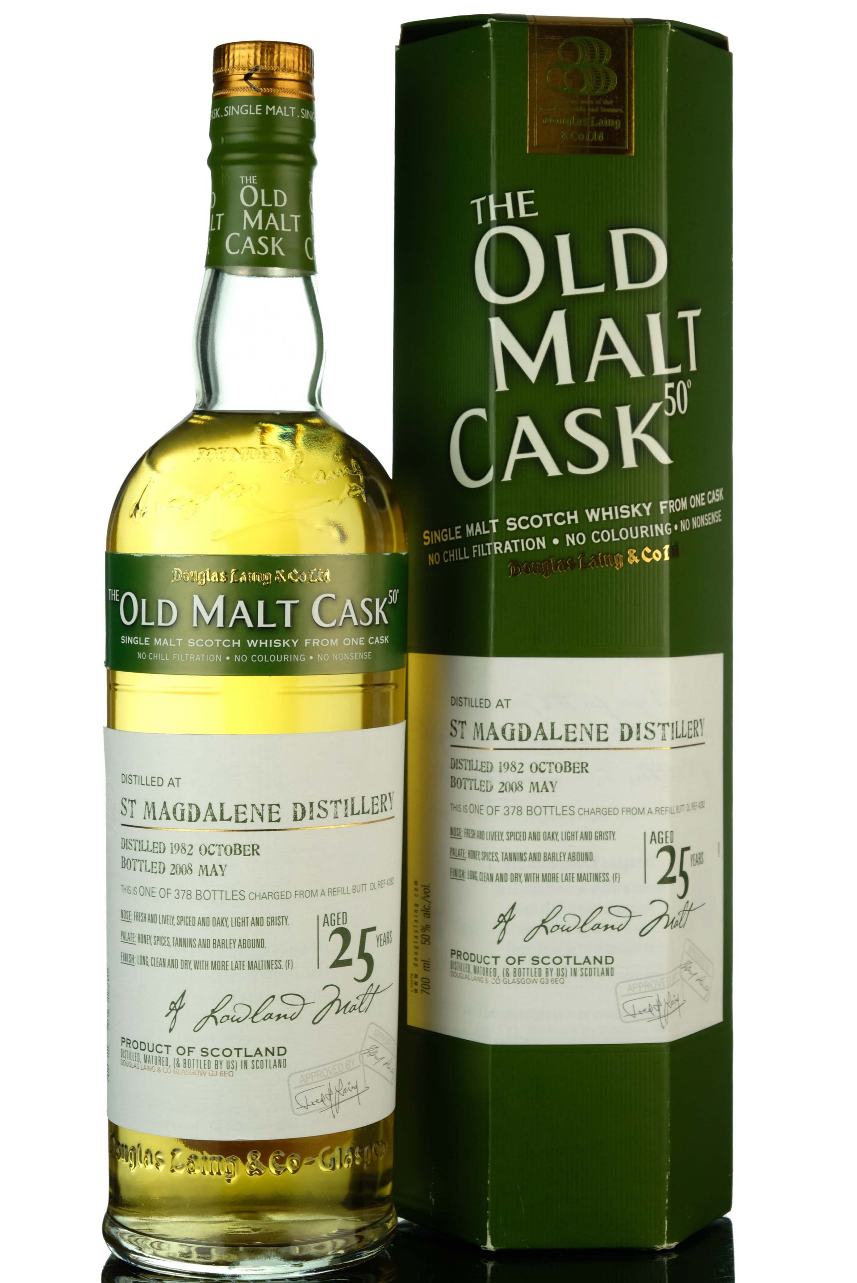 St magdalene 1982-2008 - 25 Year Old - Douglas Laing - Old Malt Cask - Single Cask 4282