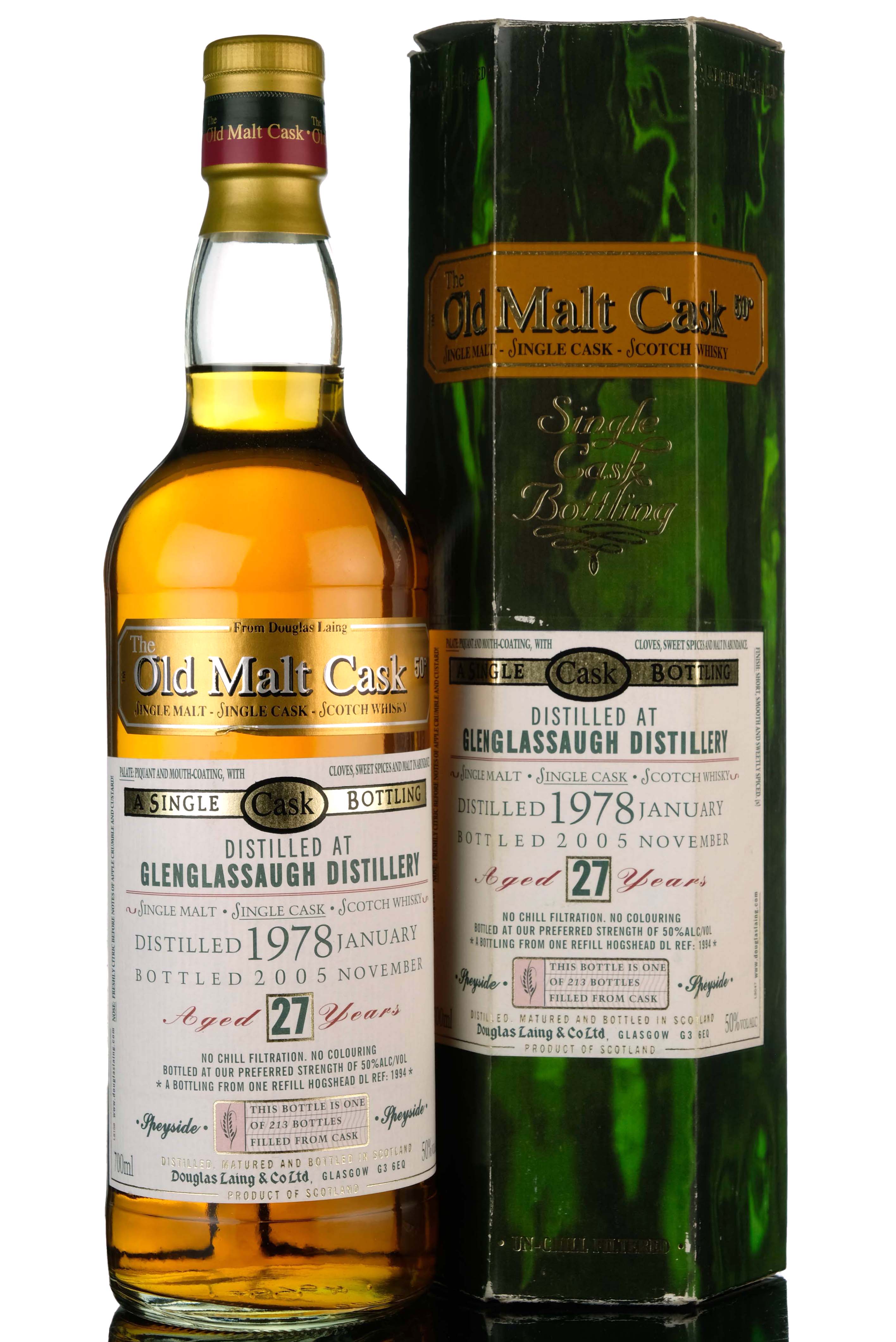 Glenglassaugh 1978-2005 - 27 Year Old - Douglas Laing - Old Malt Cask - Single Cask 1994