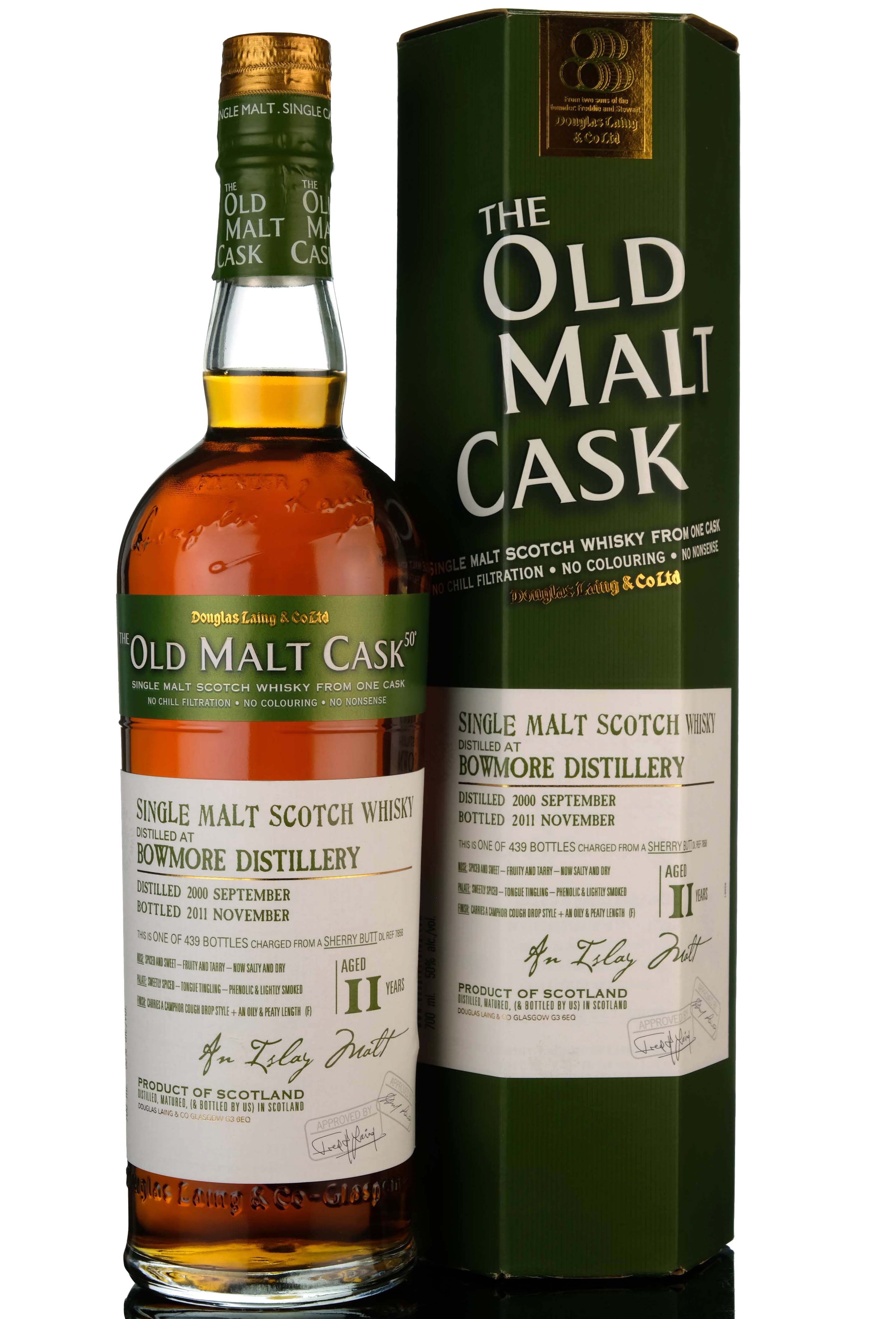 Bowmore 2000-2011 - 11 Year Old - Douglas Laing - Old Malt Cask - Single Cask 7858