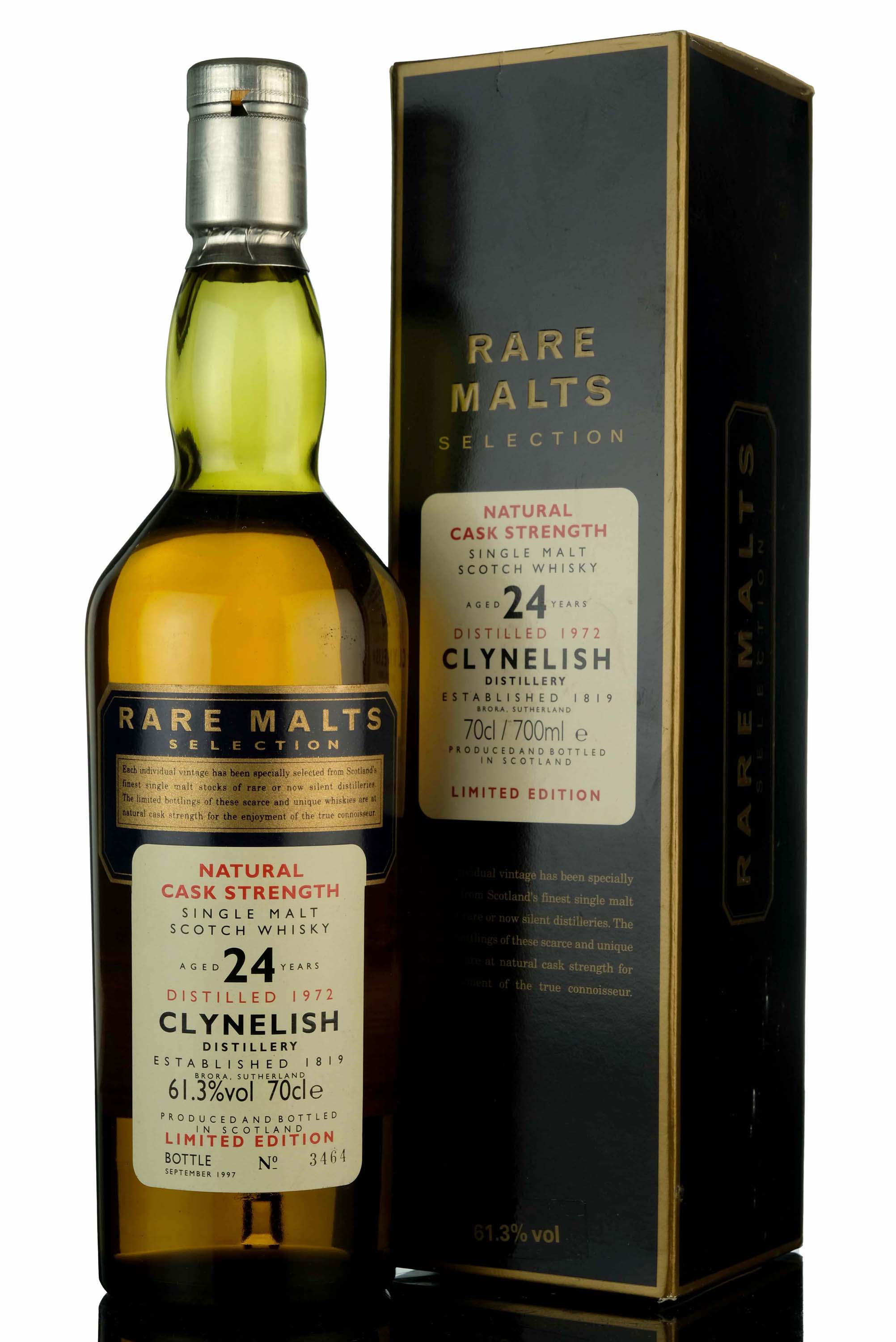 Clynelish 1972-1997 - 24 Year Old - Rare Malts 61.3%