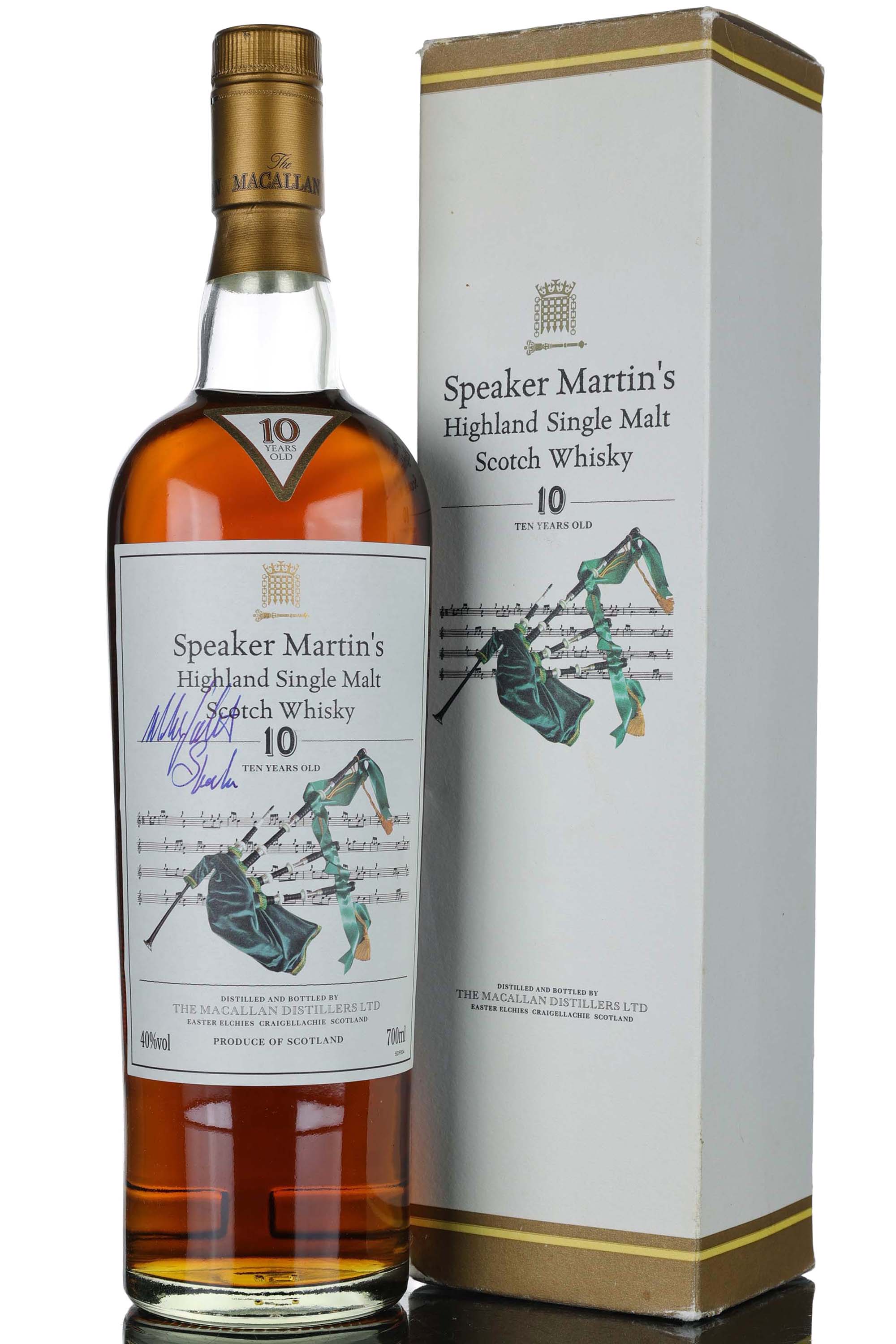 Macallan 10 Year Old - Speaker Martins - 2nd Edition - 2000s - Signed By Michael Martin