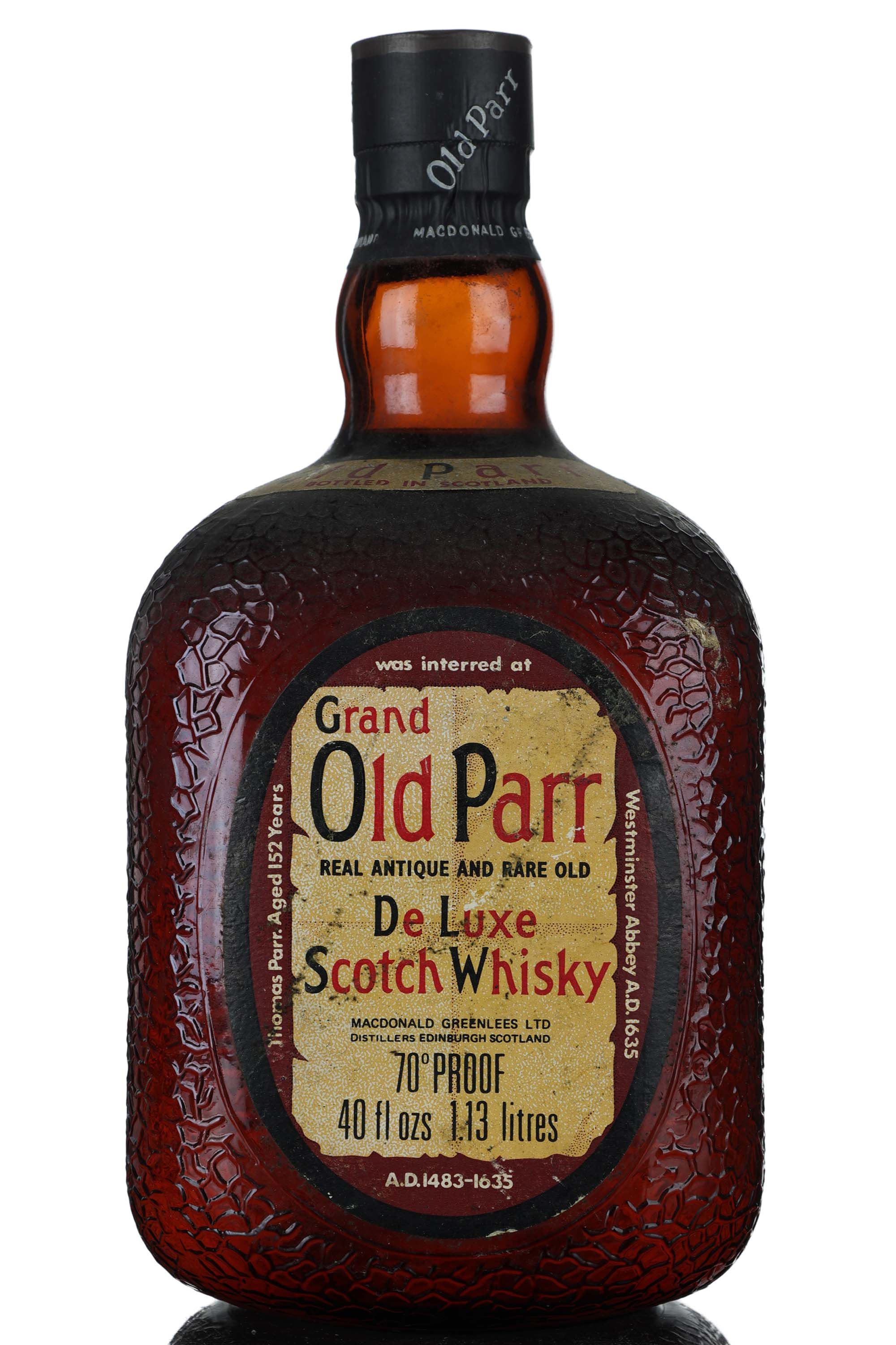 Grand Old Parr De Luxe - 1970s - 1.13 Litres