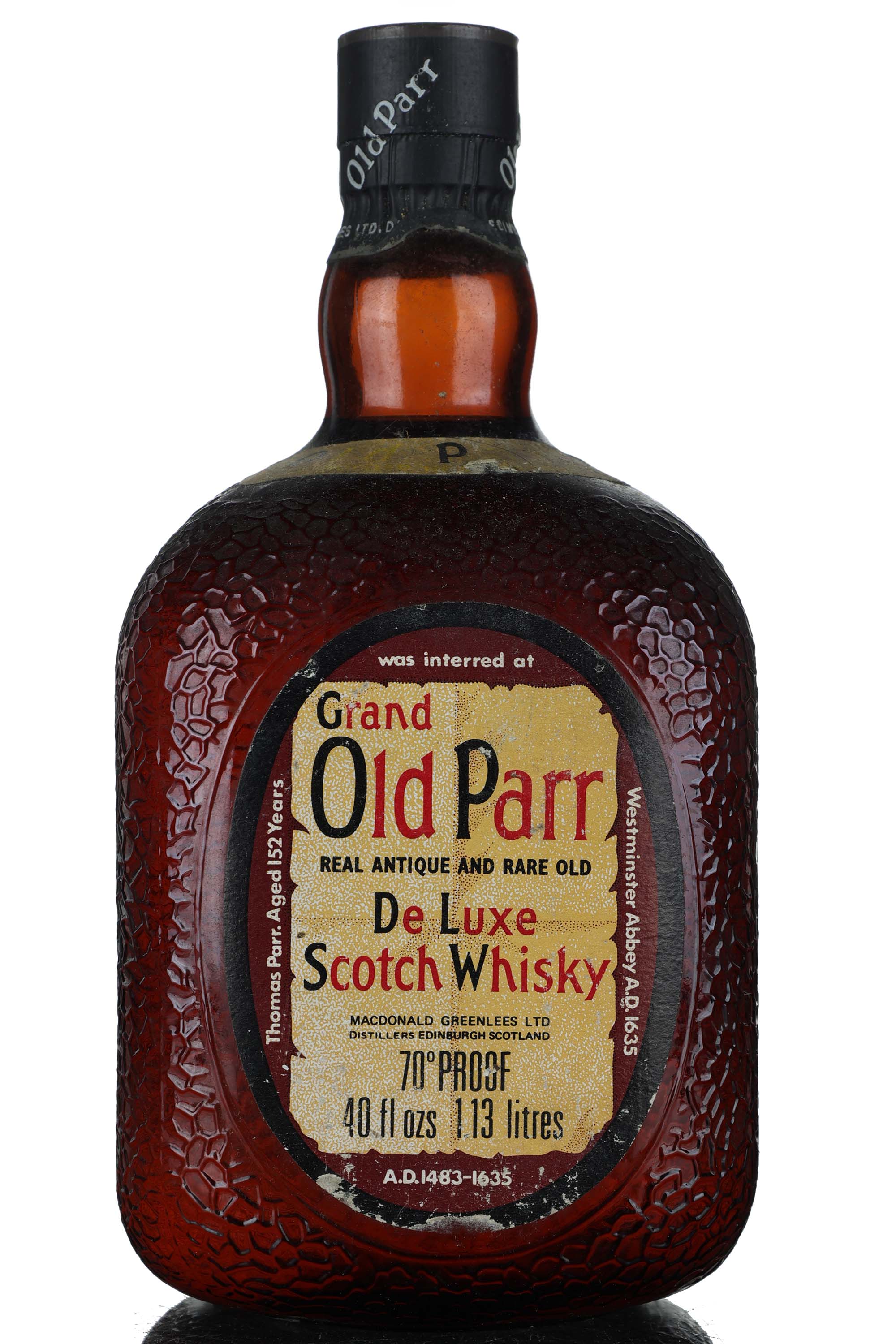 Grand Old Parr De Luxe - 1970s - 1.13 Litres