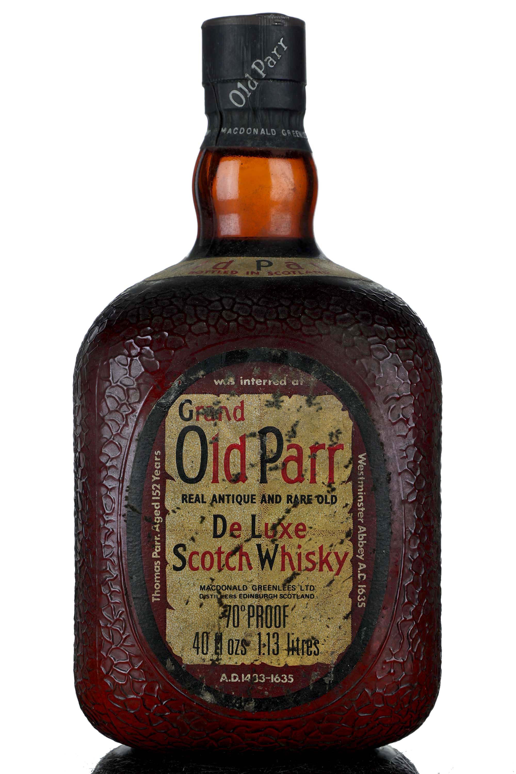 Grand Old Parr De Luxe - 1970s - 1.13 Litres