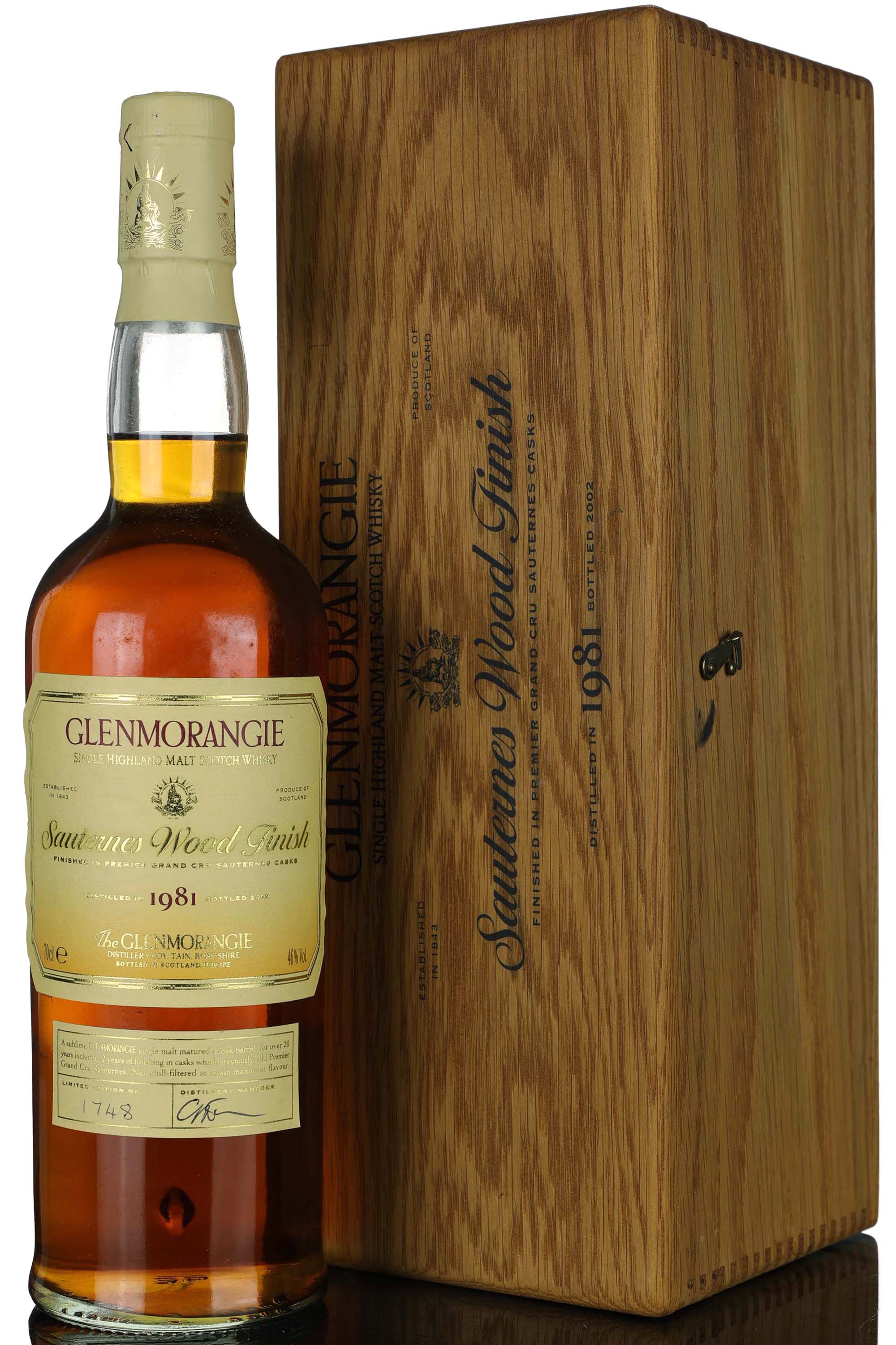 Glenmorangie 1981-2002 - Sauternes Wood Finish