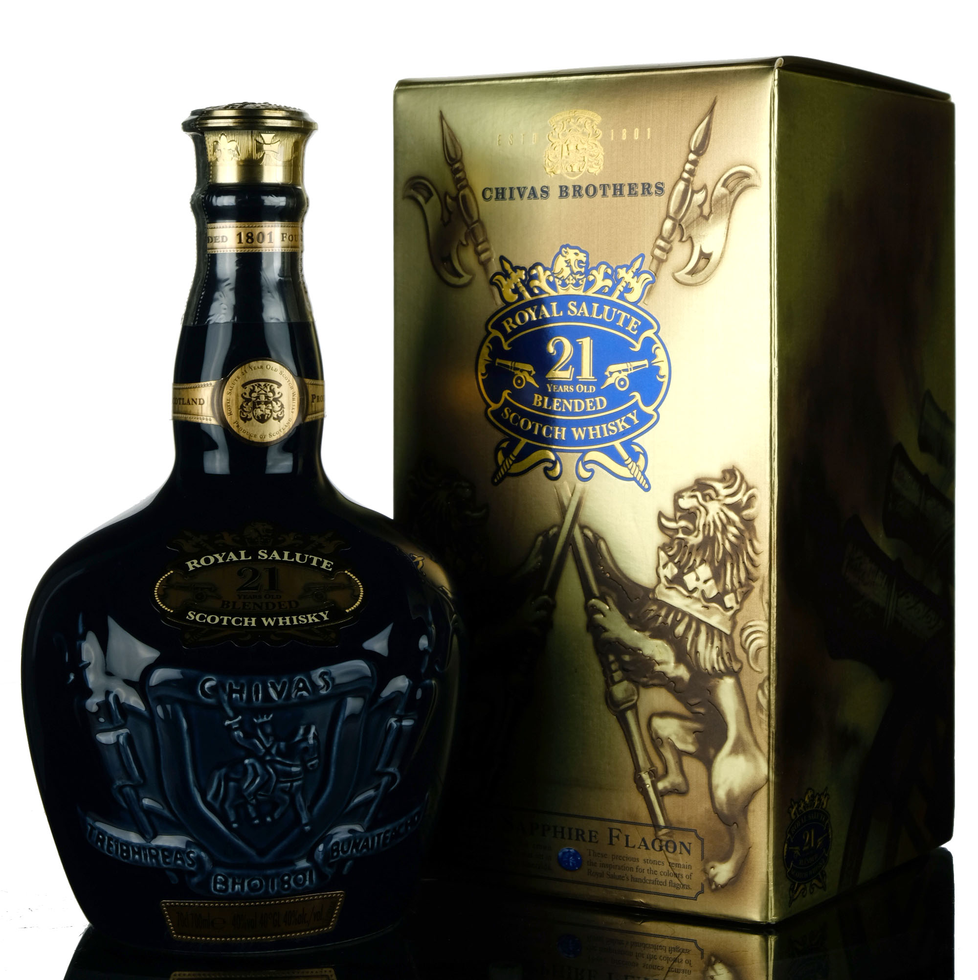 Royal Salute 21 Year Old - Blue Ceramic - 2007 Release