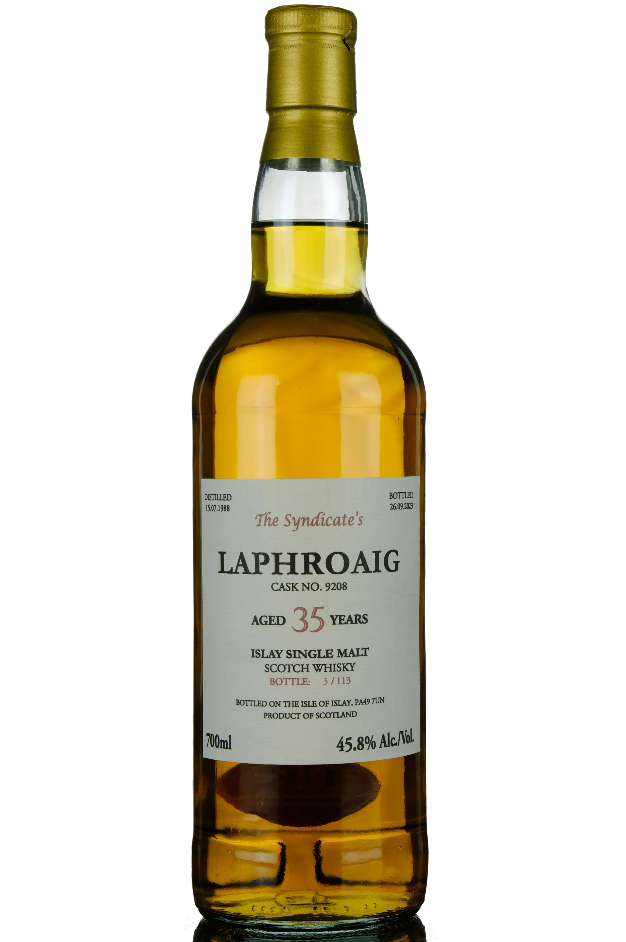 Laphroaig 1988-2023 - 35 Year Old - The Syndicates - Single Cask 9208